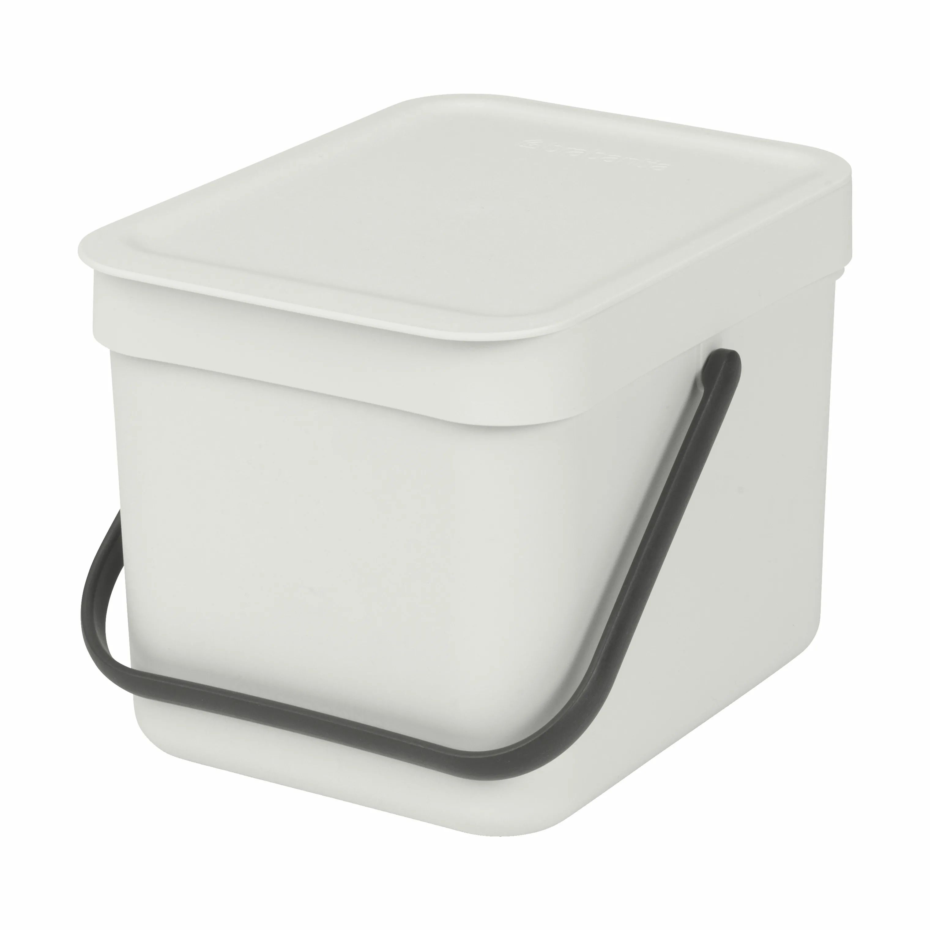 Brabantia Spande uden pedal Sort & Go Affaldsspand i Light Grey, 6 L, 1