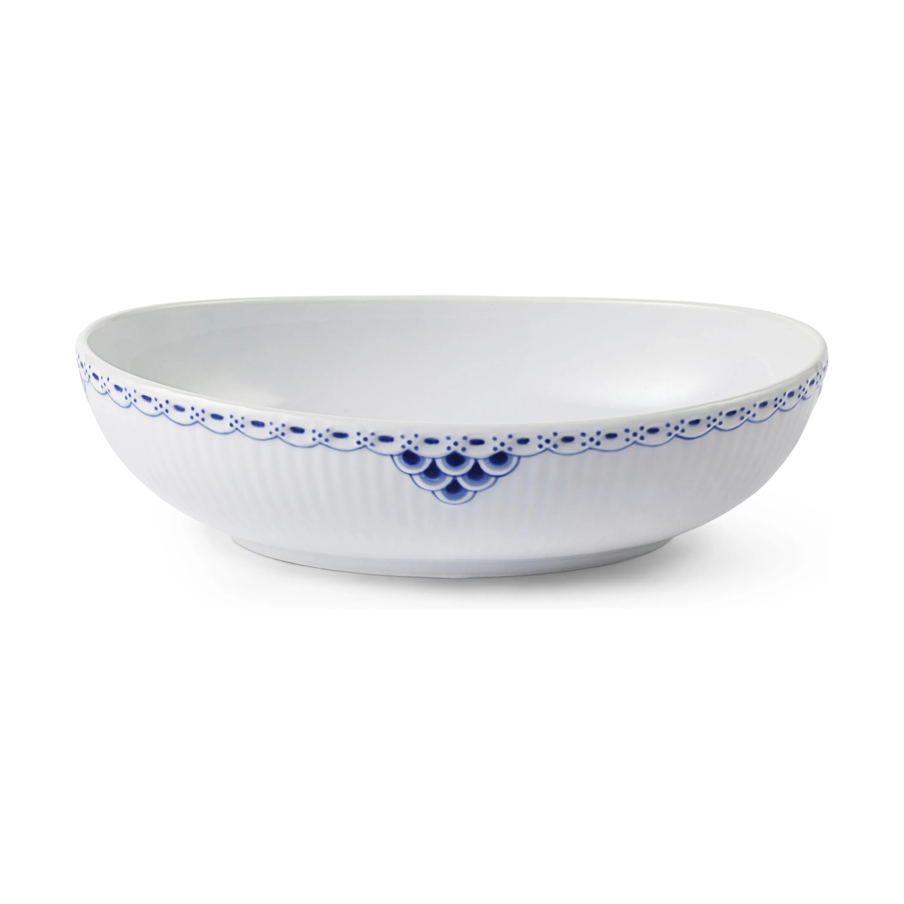 Royal Copenhagen Serveringsskåle Prinsesse Skål i Koboltblå/hvid, 1