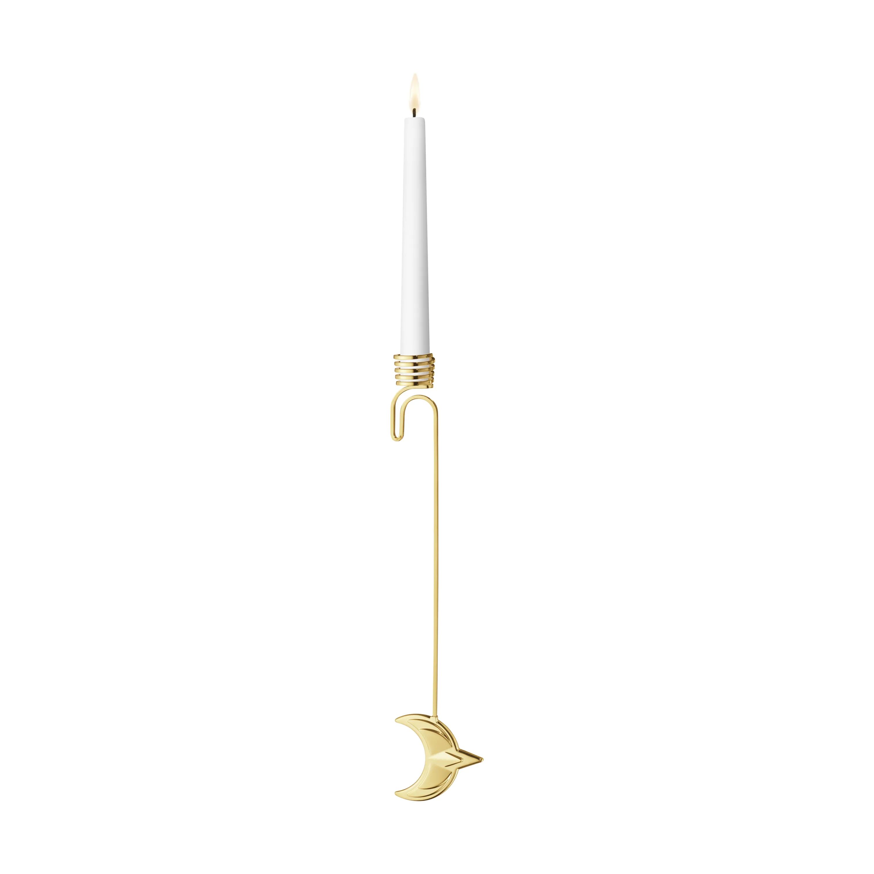 Georg Jensen Lysholdere og juletræslys Christmas Collectibles CC 2024 Lyseholder - Måne i guld, 2