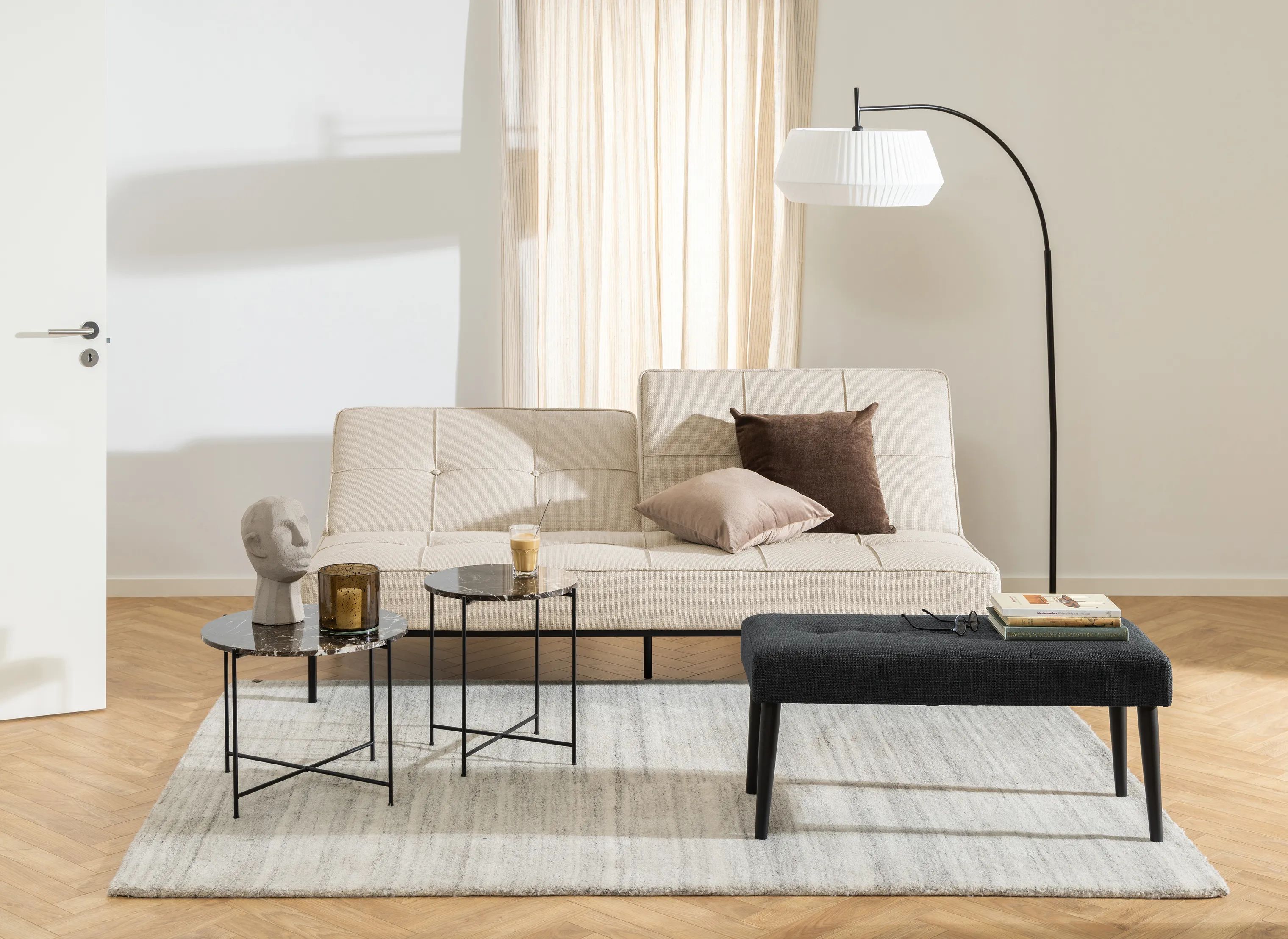 CASA Living Daybeds Perugia Sovesofa i Beige, 2
