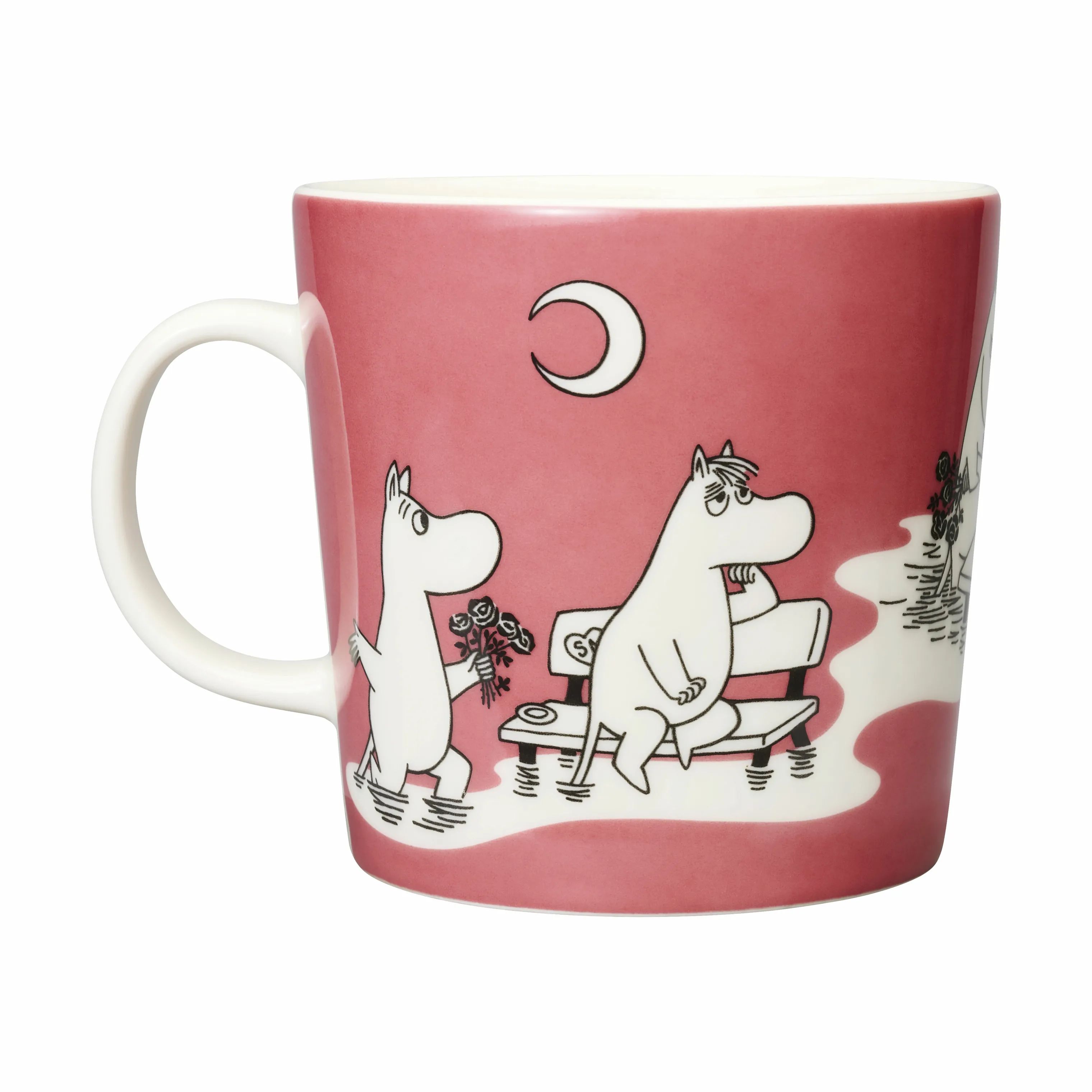 Moomin Arabia Krus og kopper med hank Moomin special Krus i Rosa, 1