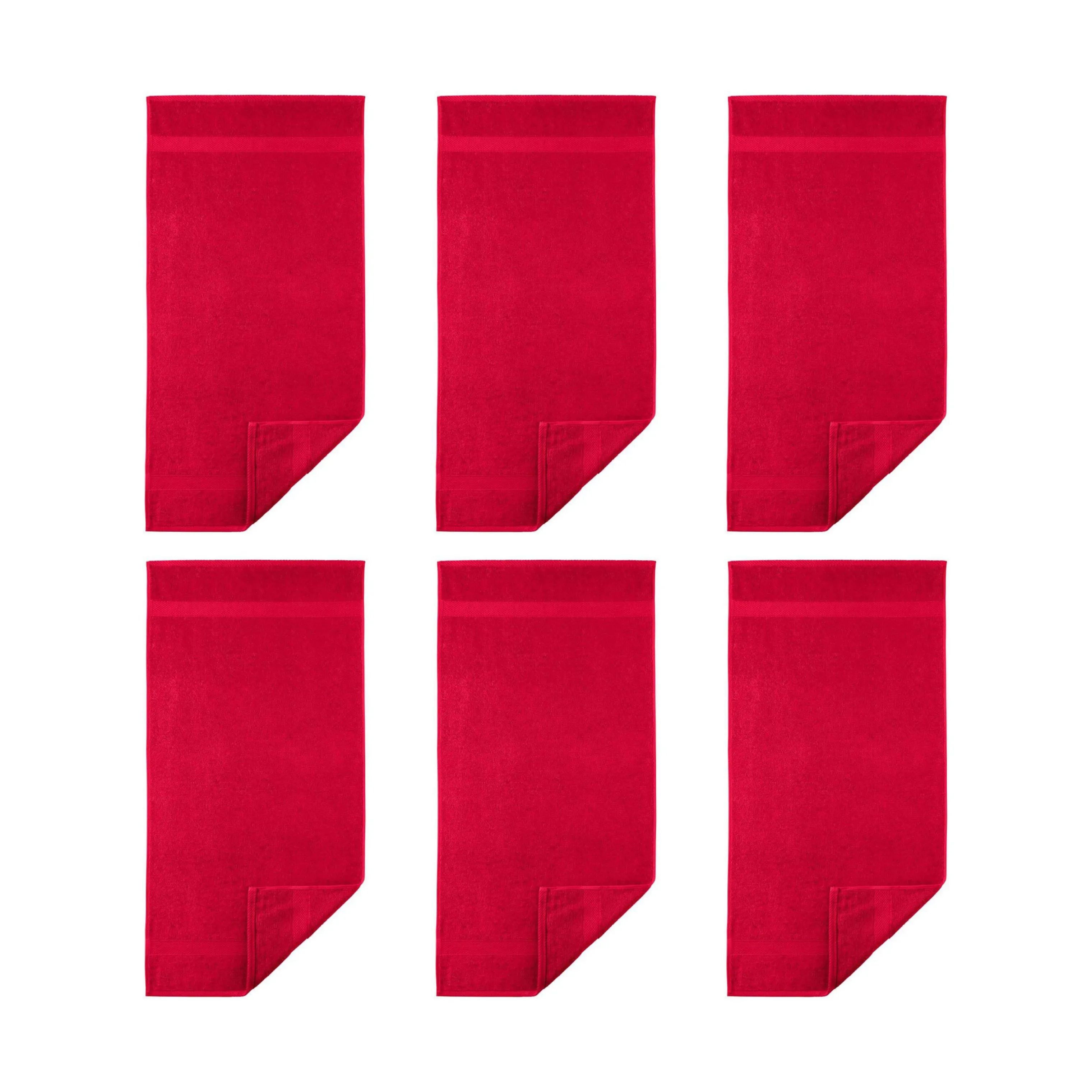 Egeria Håndklæder Diamant Håndklæde - 6 stk. i red, 1