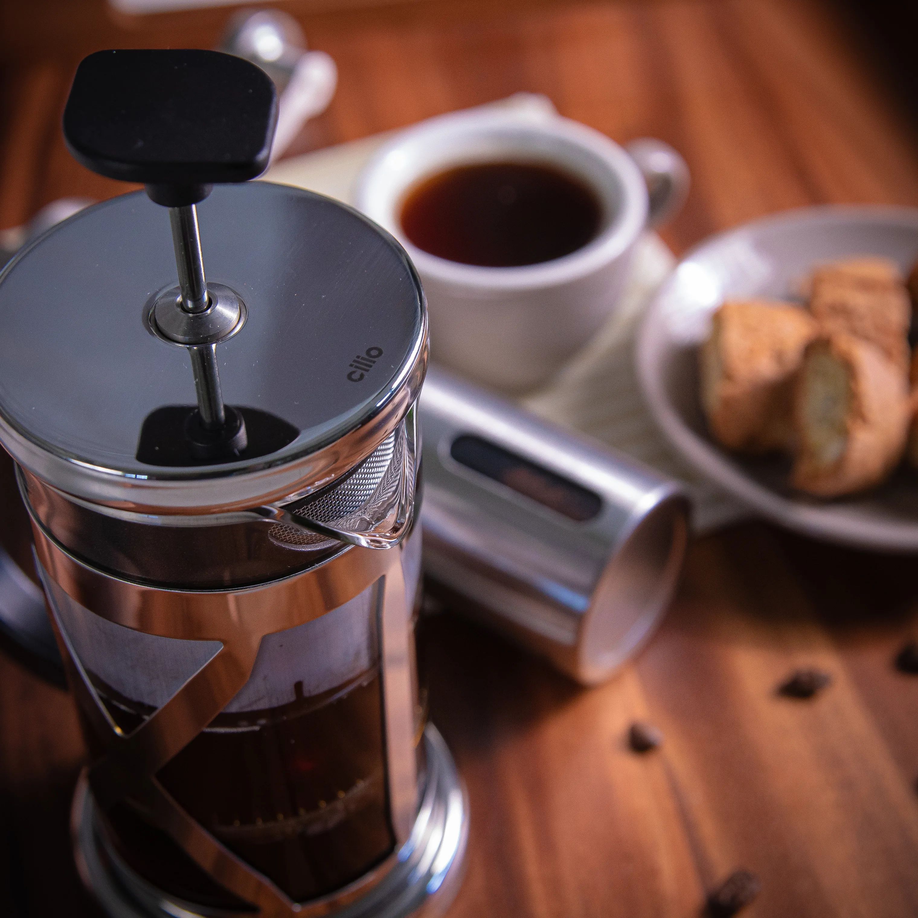 Cilio Kaffekværne Aroma Kaffemølle i Sølvfarvet, 4