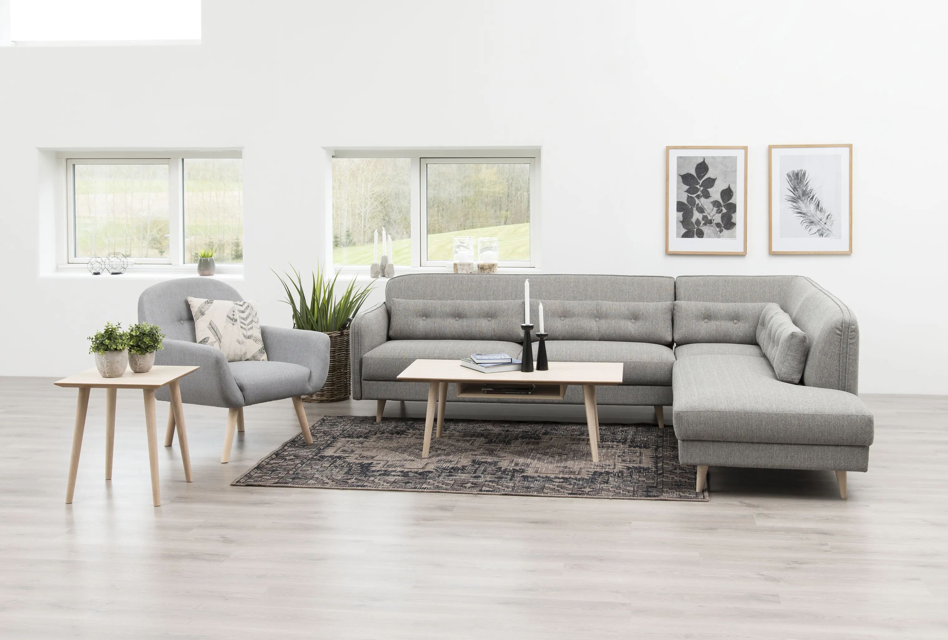 CASA Living Sofaborde Century Sofabord i Natur, 2