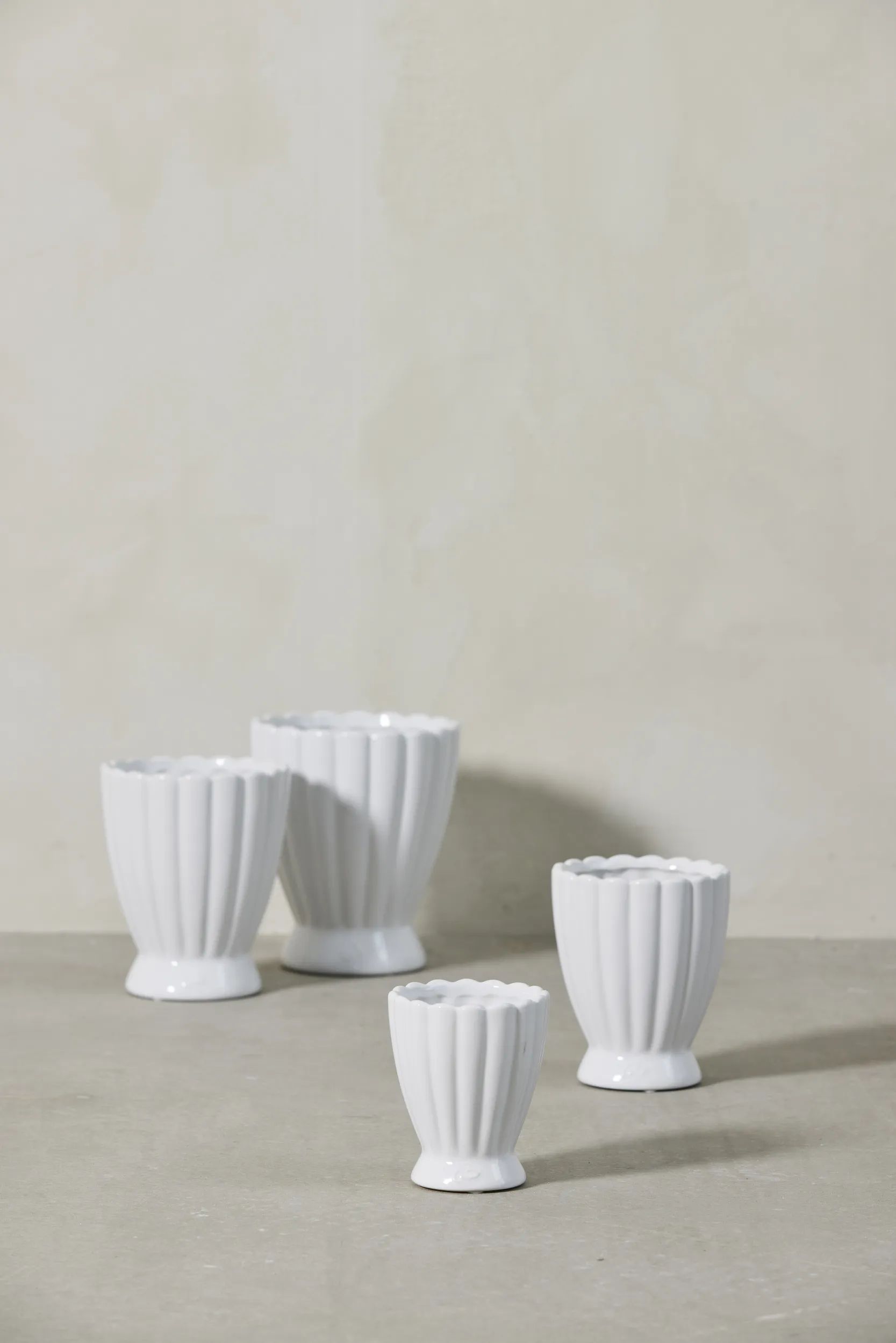 Lene Bjerre Urtepotteskjulere Shenella Urtepotteskjuler i hvid, 12 cm, 2
