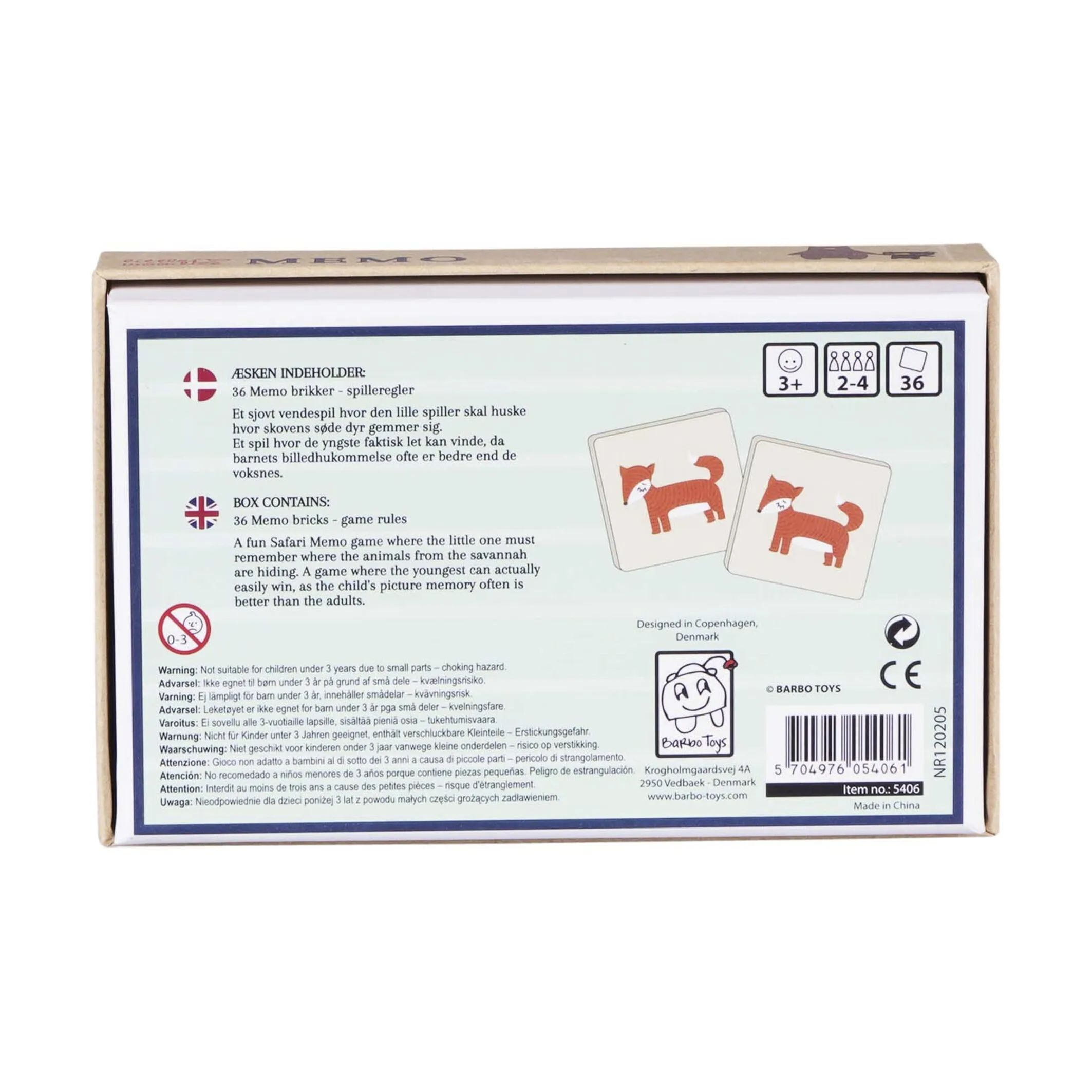 Barbo Toys Spil Little Woodies Huskespil i Multifarvet, 4
