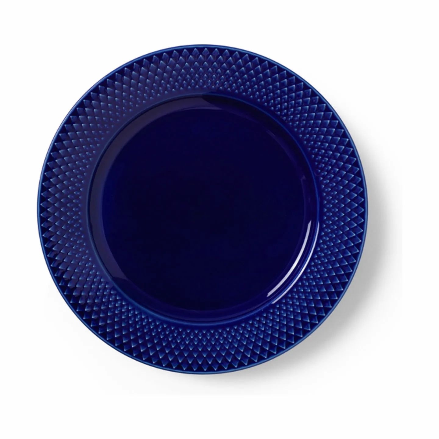 Lyngby Porcelæn Frokosttallerkener Rhombe Color Rhombe Frokosttallerken i blå, 23 cm, 1