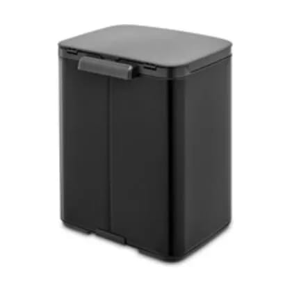 Brabantia Spande uden pedal BO Affaldsspand i Matt black , 7 L, 4