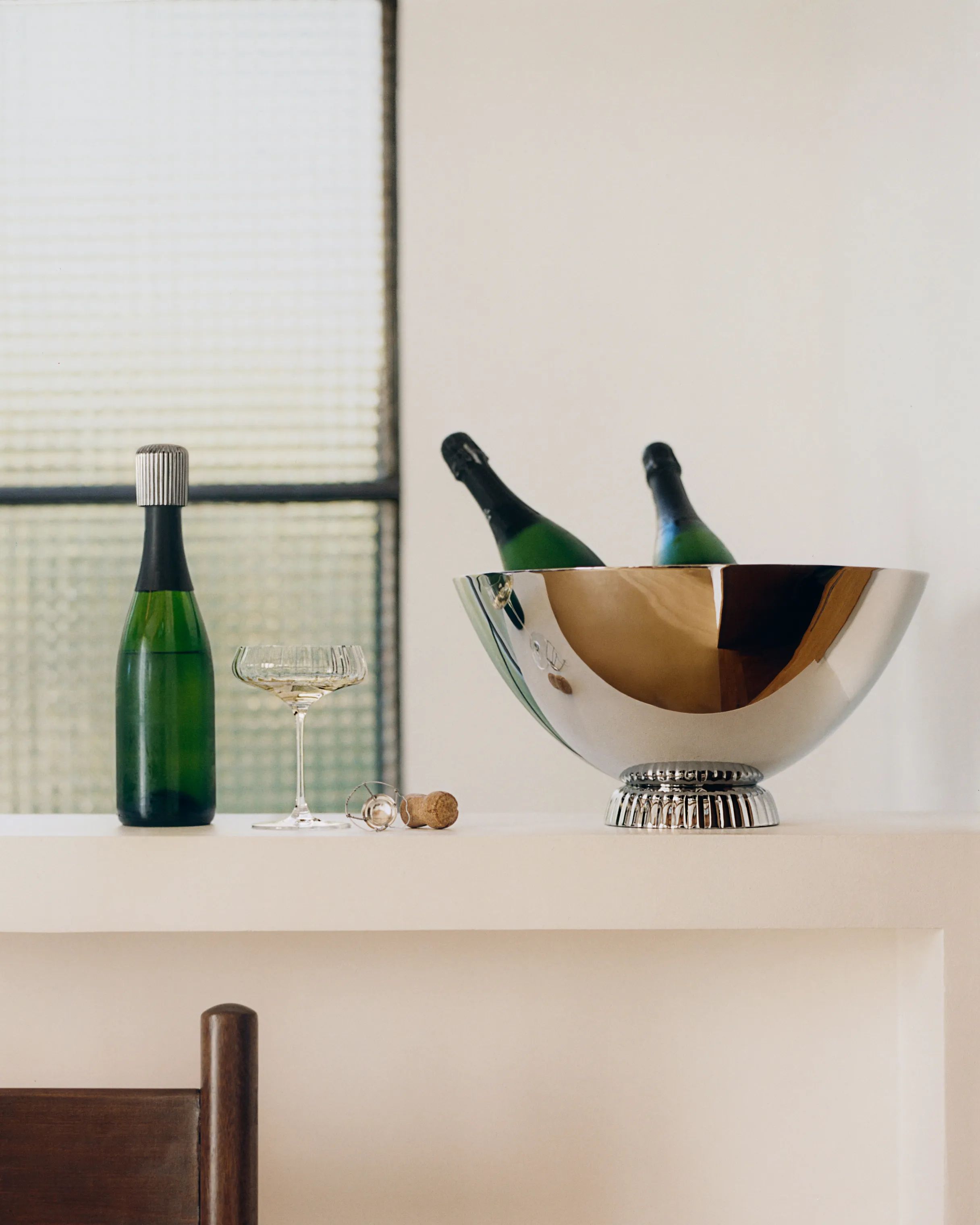 Georg Jensen Champagnekølere Bernadotte Champagnekøler i Sølv, 4