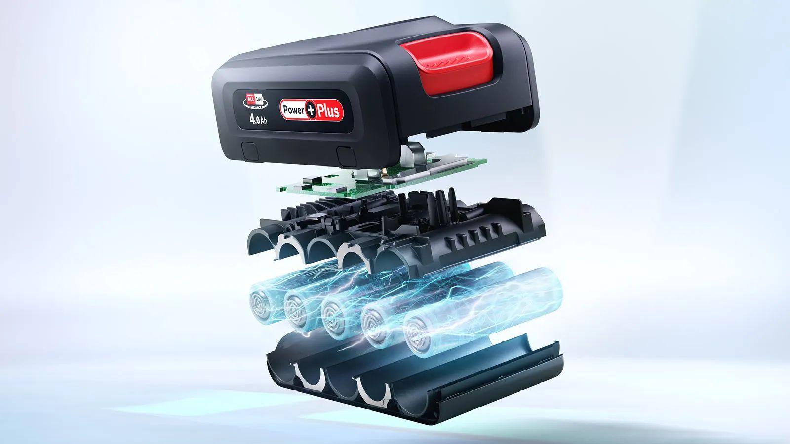 Bosch Øvrig rengøring 18V 4Ah Power Plus-batteri BHZUB1840 i Sort, 2