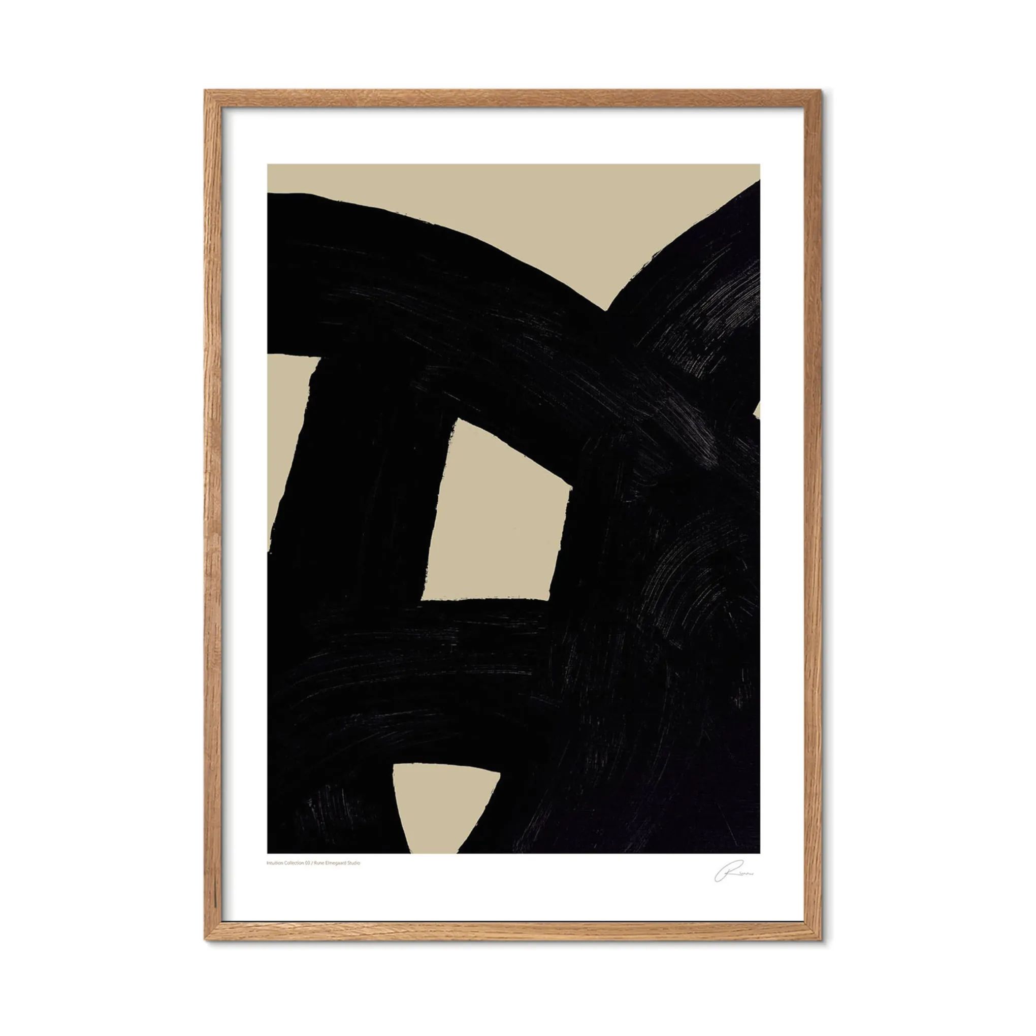 Poster&Frame Plakater Plakat - Intuition Collection 03 i B50 x L70 cm, 3