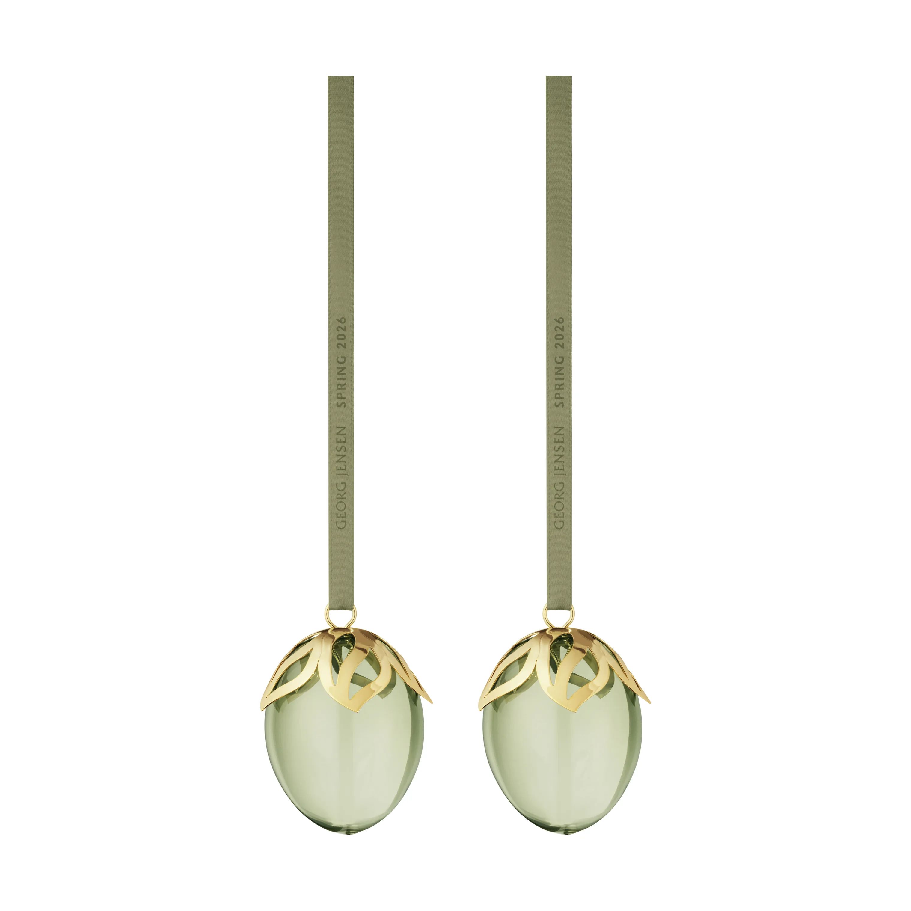 Georg Jensen Påskeæg og ophæng Påske kollektion 2026 Påskeæg - 2 stk. i Grøn, 1