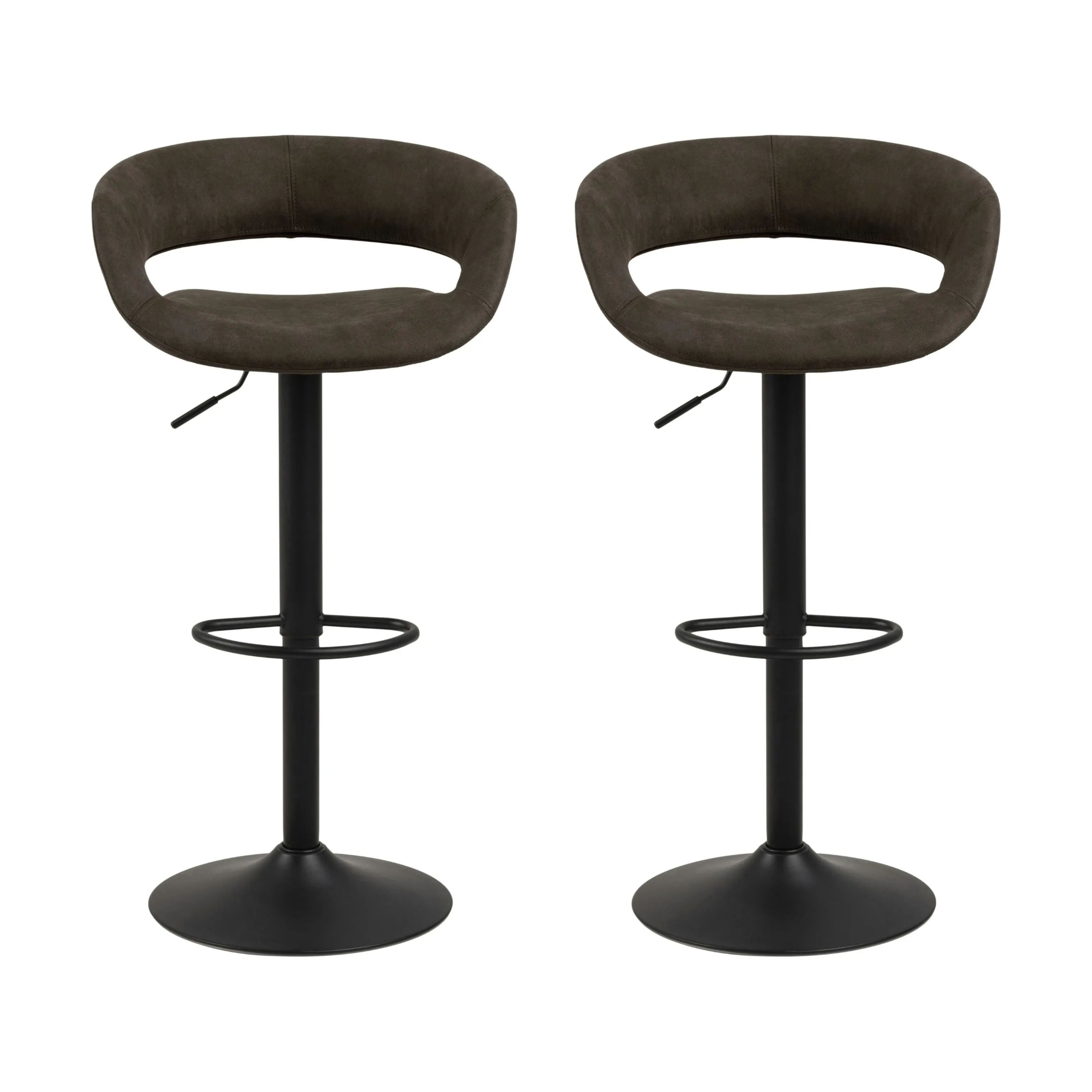 CASA Living Barstole Grace Barstol - 2 stk i Antracit, 1