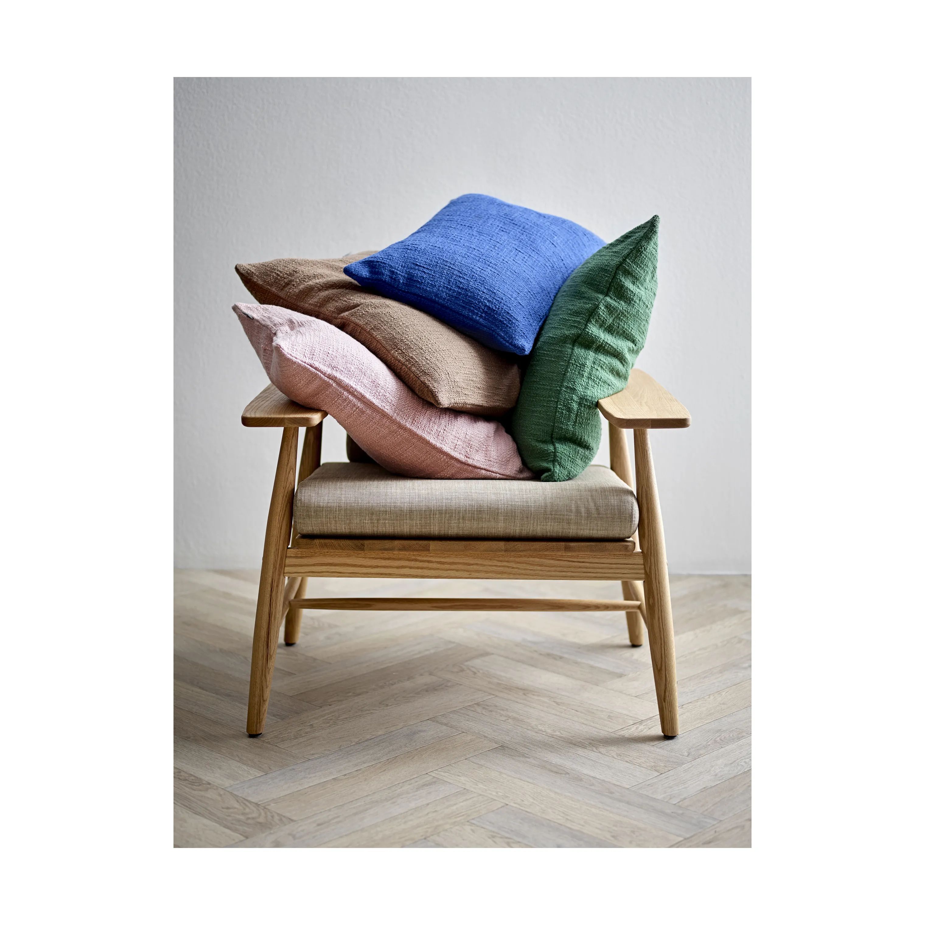 Södahl Pyntepuder Bouclé Pude i Royal Blue, 4