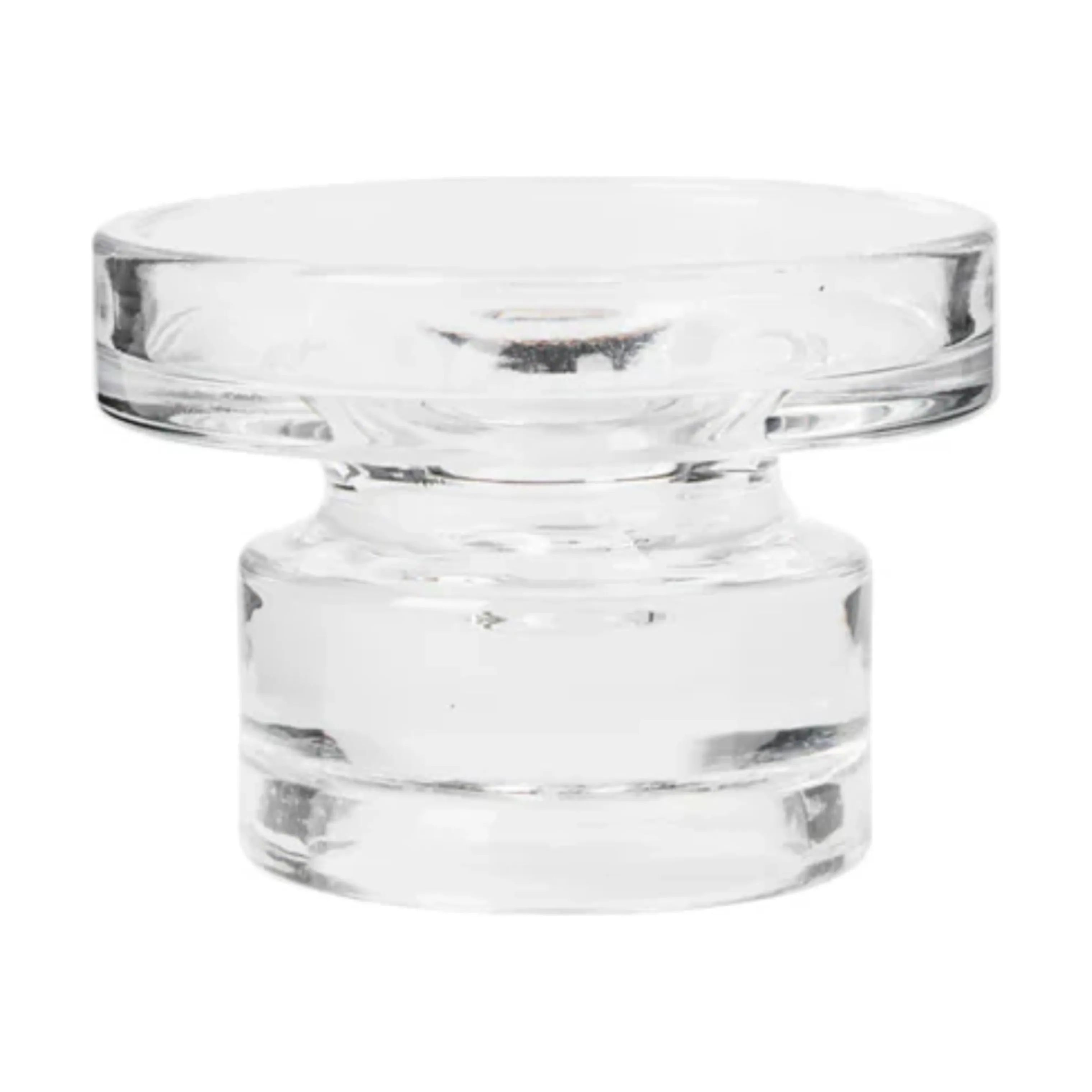Broste Copenhagen Bloklysestage Petra Lysestage i Klar, 11 cm, 3