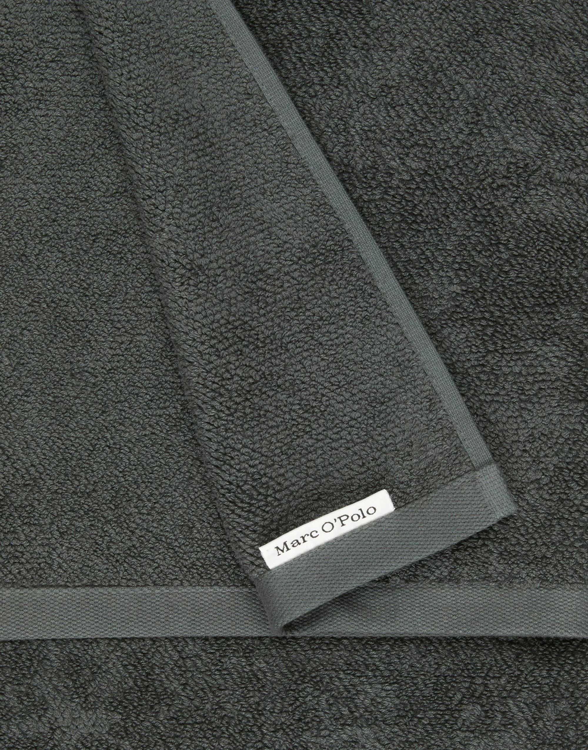 Marc O'Polo Håndklæder Timeless Gæstehåndklæde i Anthracite, B30 x L50 cm, 4