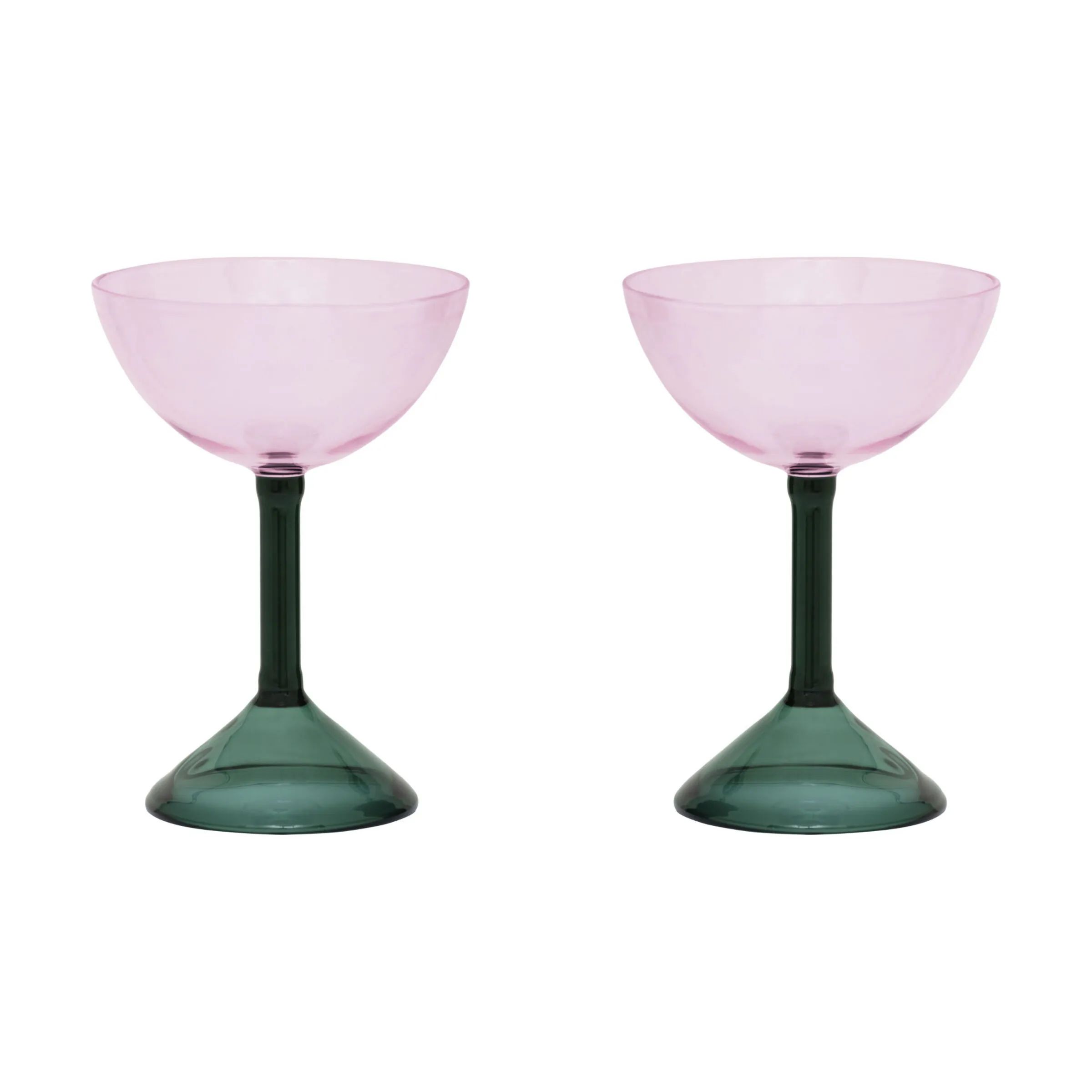 Urban Nature Culture Cocktailglas Coupe Cocktailglas - 2 stk. i Rose Pink, 1