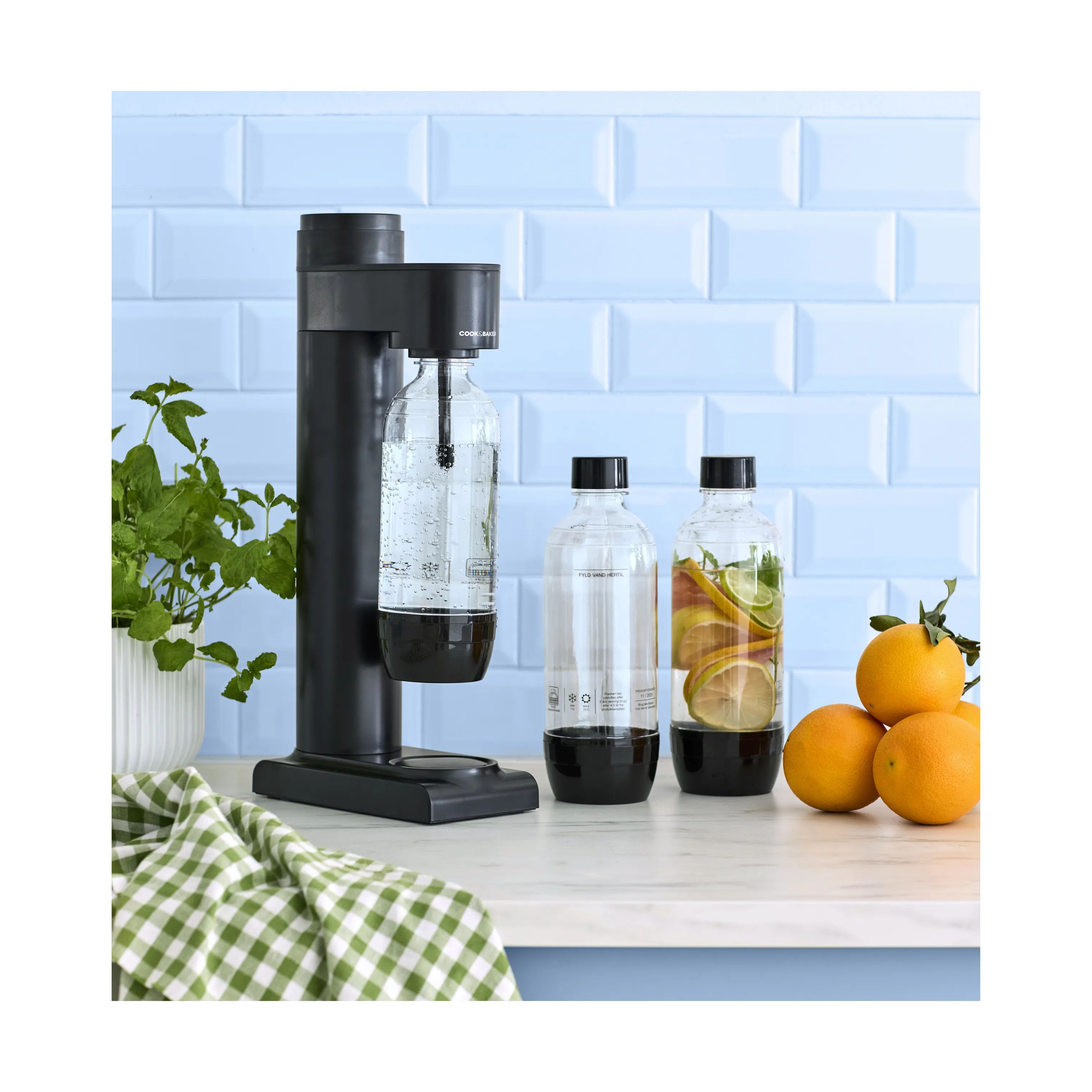 Cook & Baker Flasker til sodavandsmaskine Flasker til sodavandsmaskine - 2 stk. i sort, 2