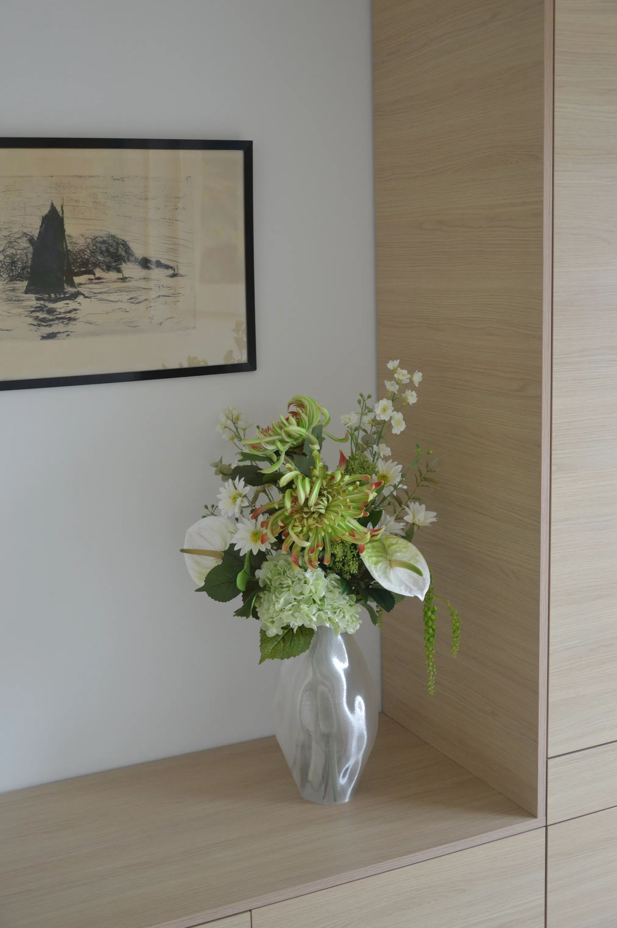 Fleuristc Kunstige blomster Fresh Mint Buket i 14 stilke, 3