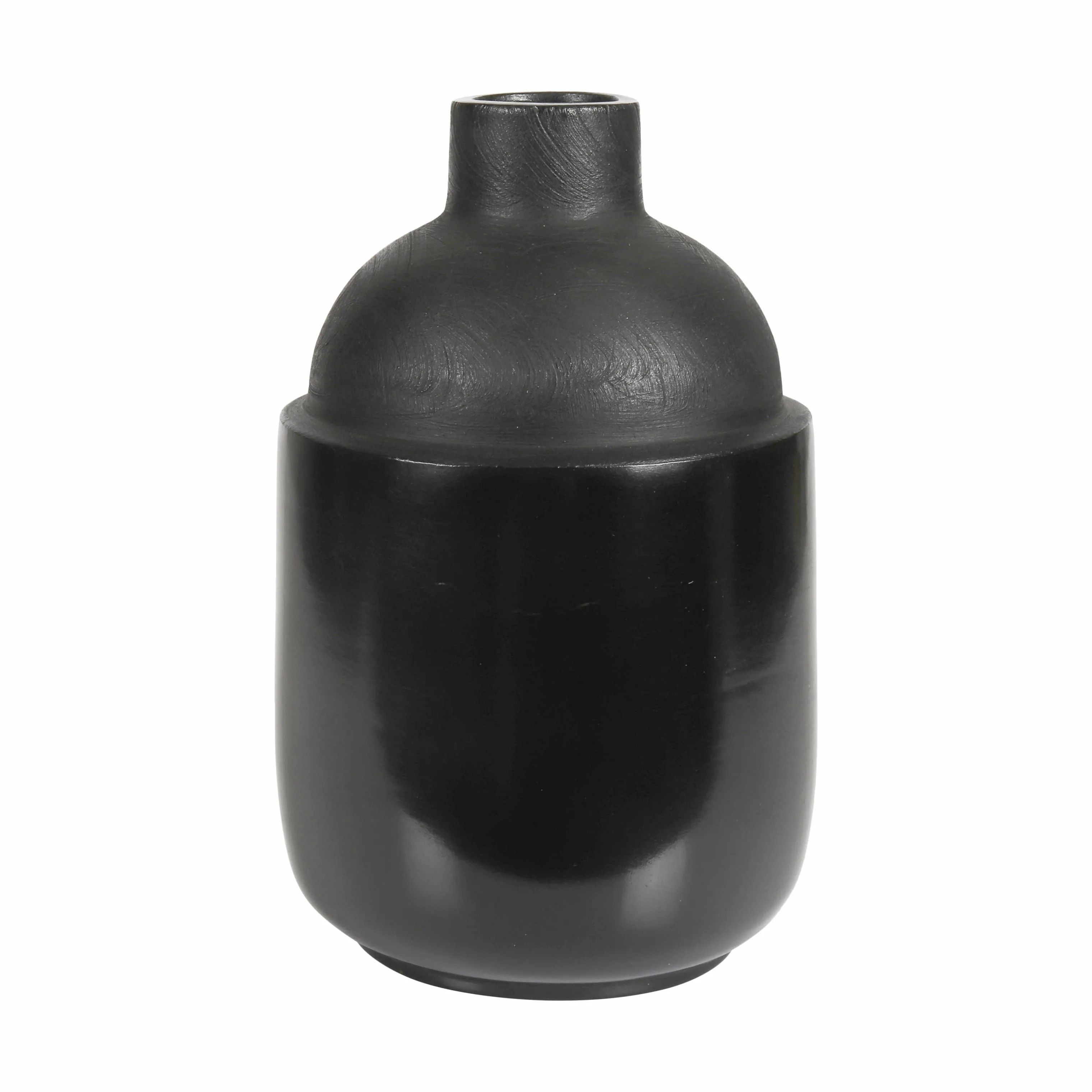 CASA Living Vaser Nordic Explorer Vase Chulucanas i Sort, 26 cm, 1