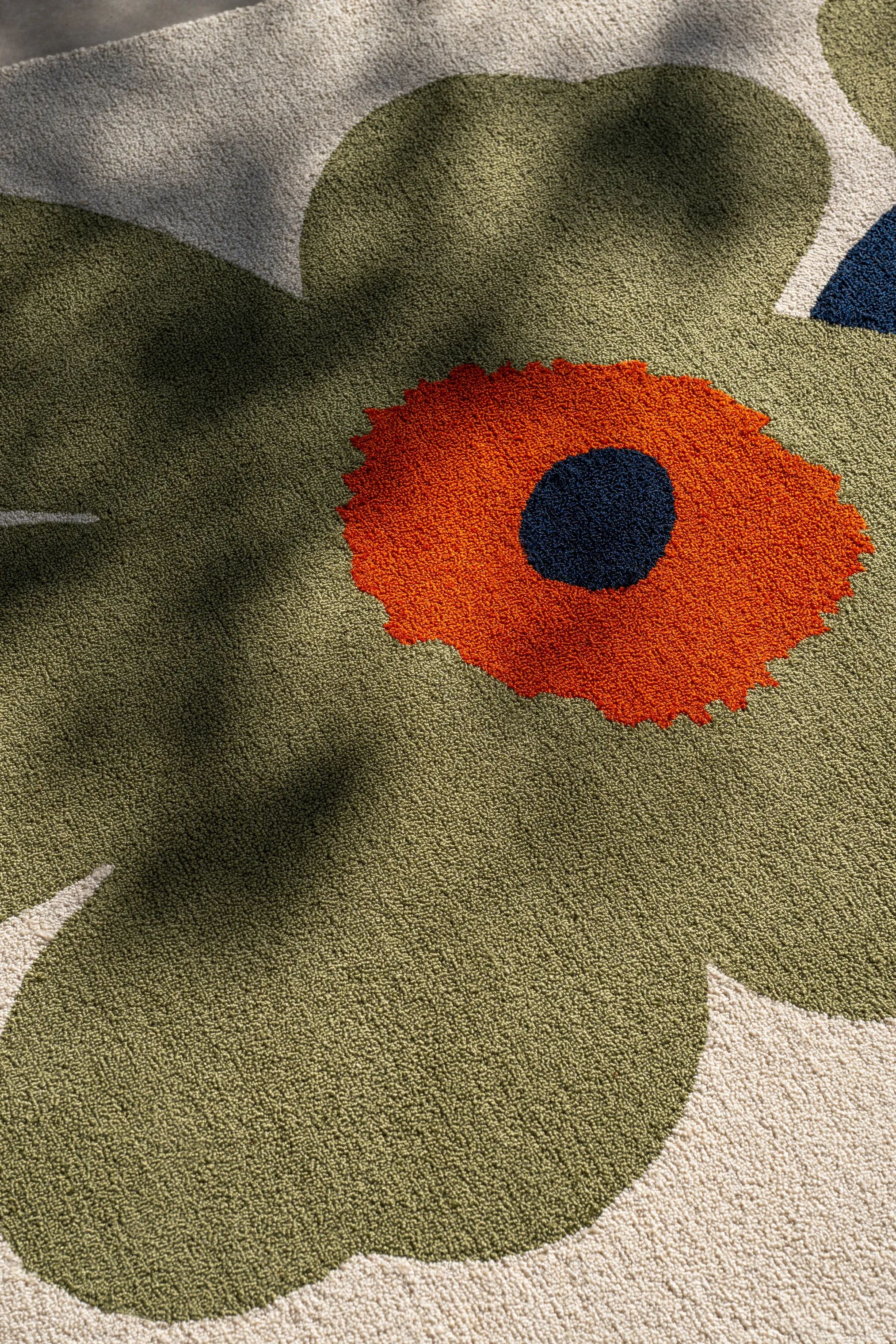Marimekko by Brink & Campman Gulvtæpper Unikko Udendørsgulvtæppe i Støvet Grøn, B160 x L230 cm, 2