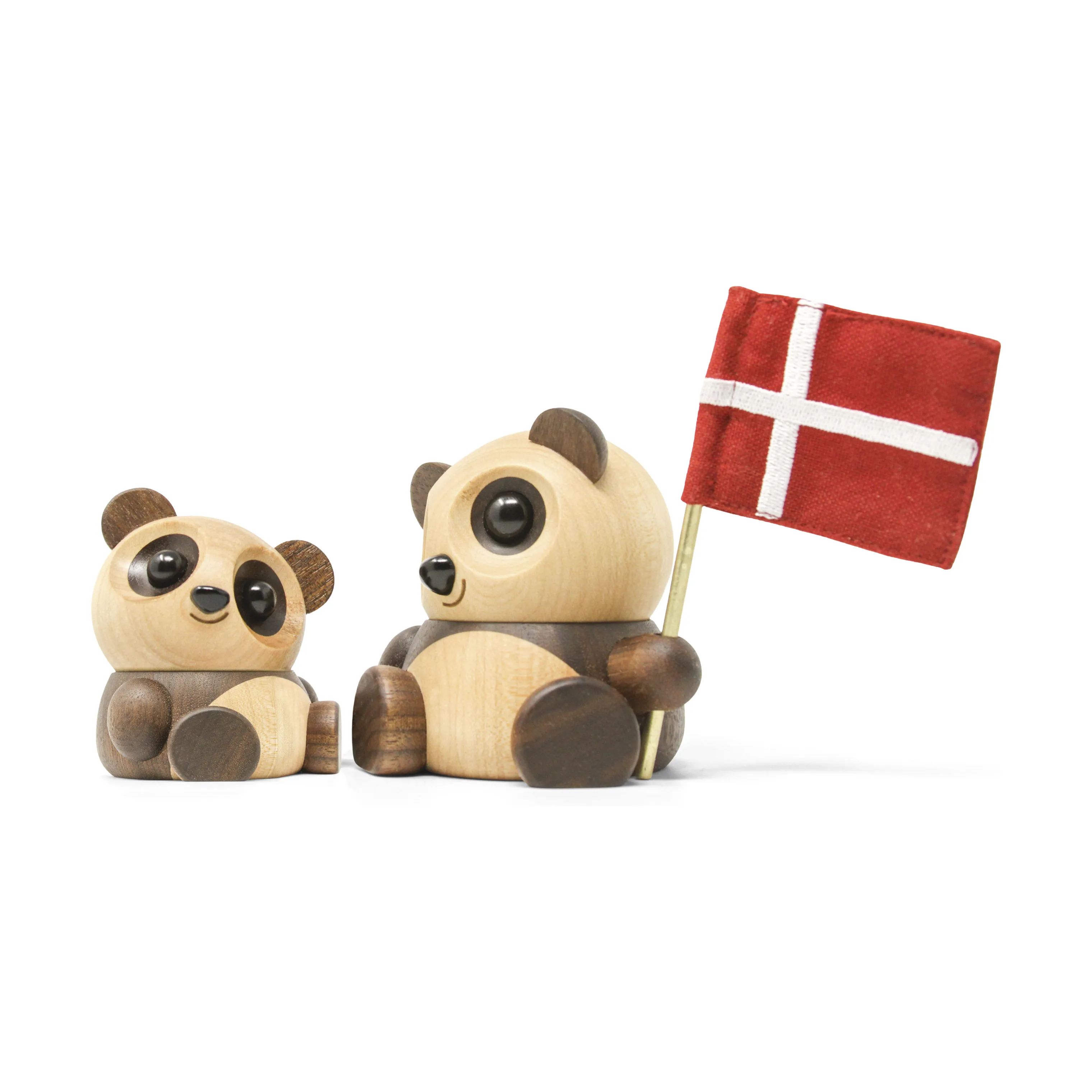 FableWood Dyrefigurer Panda - Chi Chi i Ask/Valnød, 5