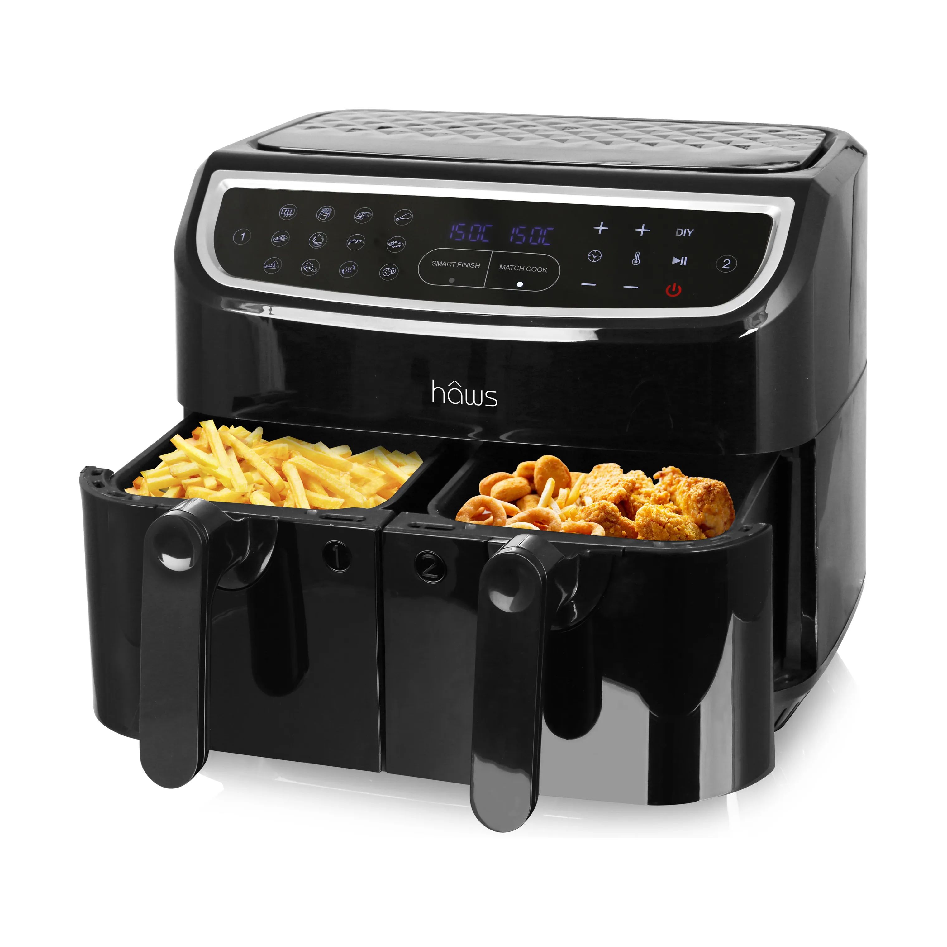 Hâws Airfryers Dobbelt Airfryer i Sort, 5