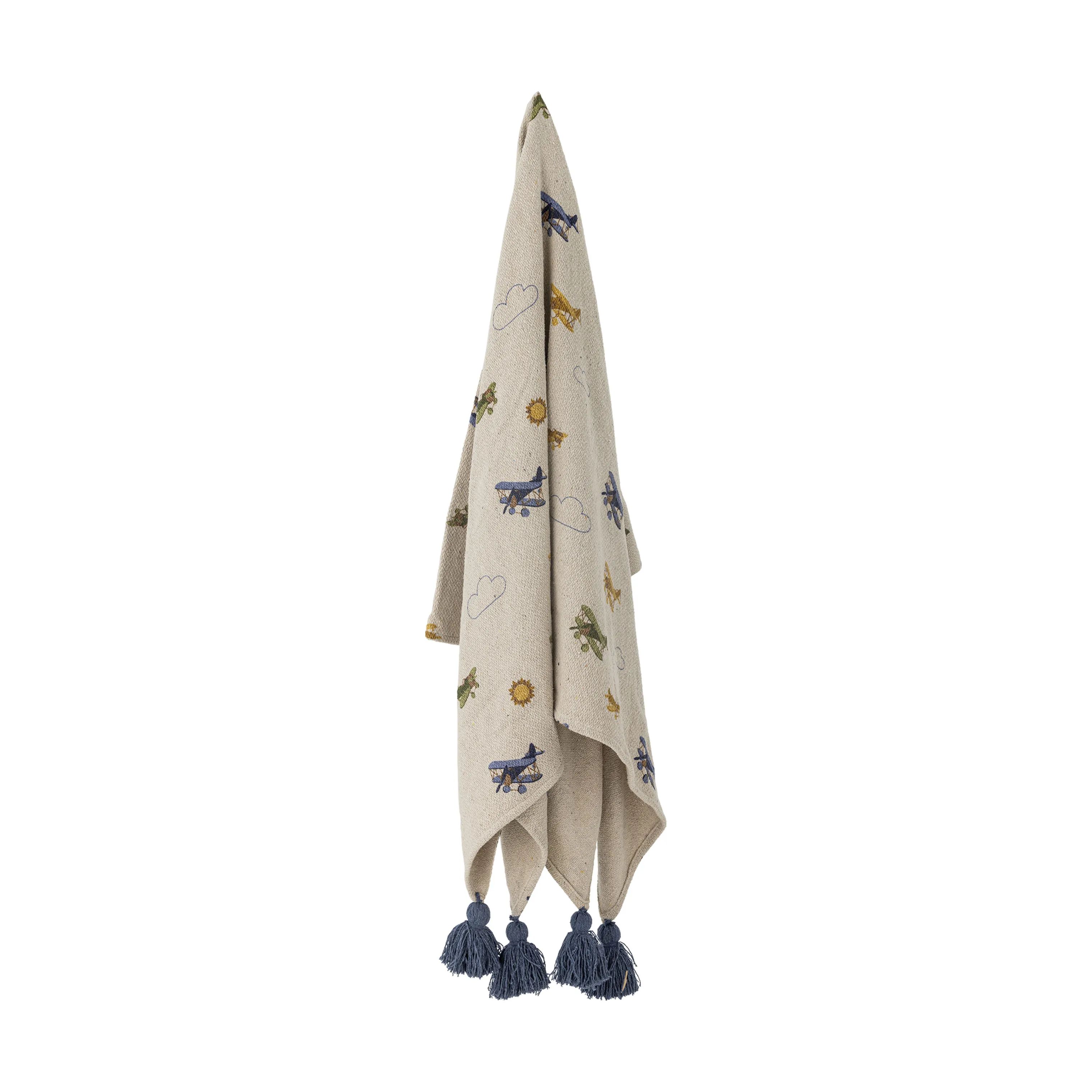 Bloomingville Mini Plaider Plane Plaid i Natur, 4