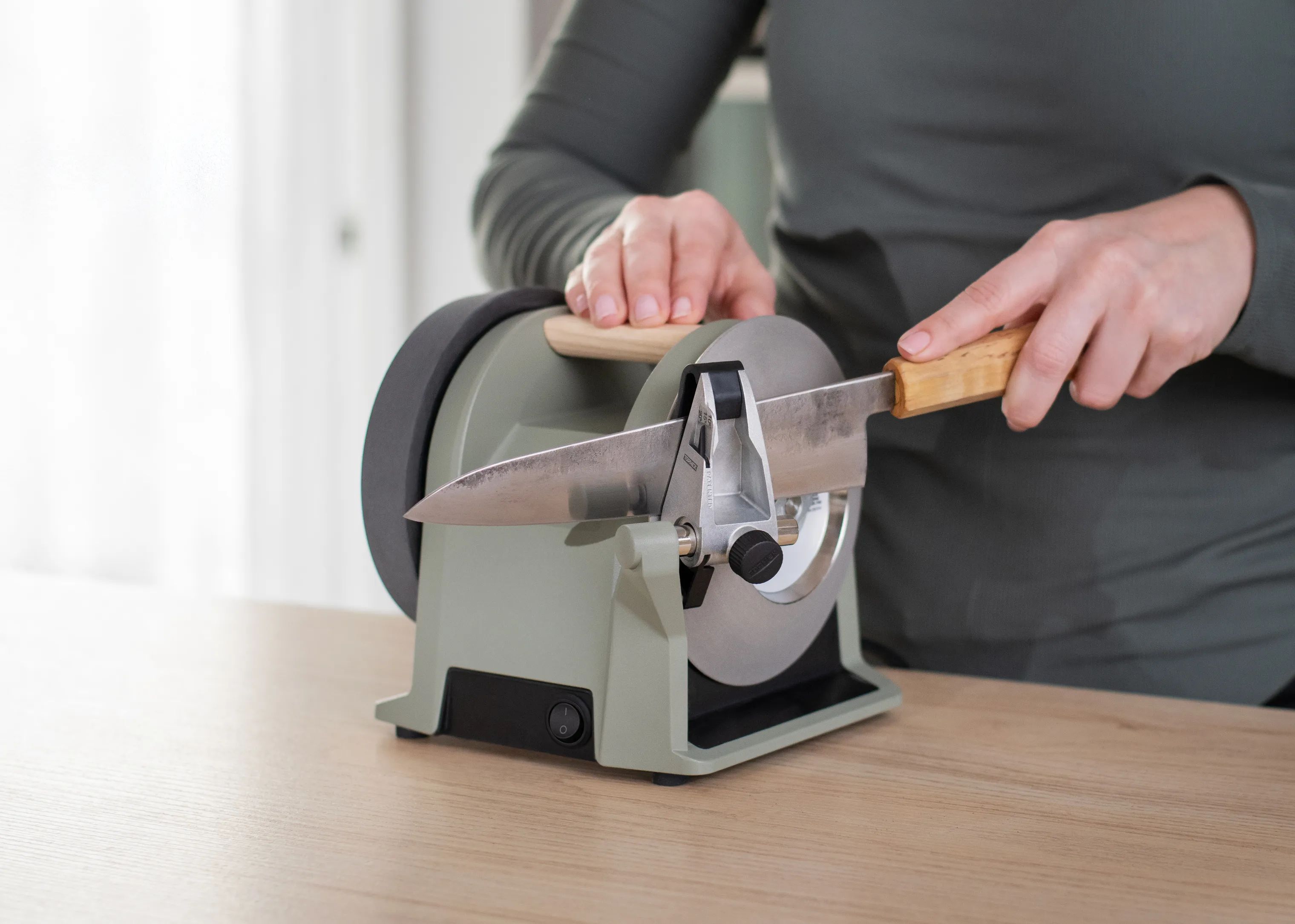 Tormek Knivslibere T-1 Elektrisk Knivsliber i Ash Green, 2