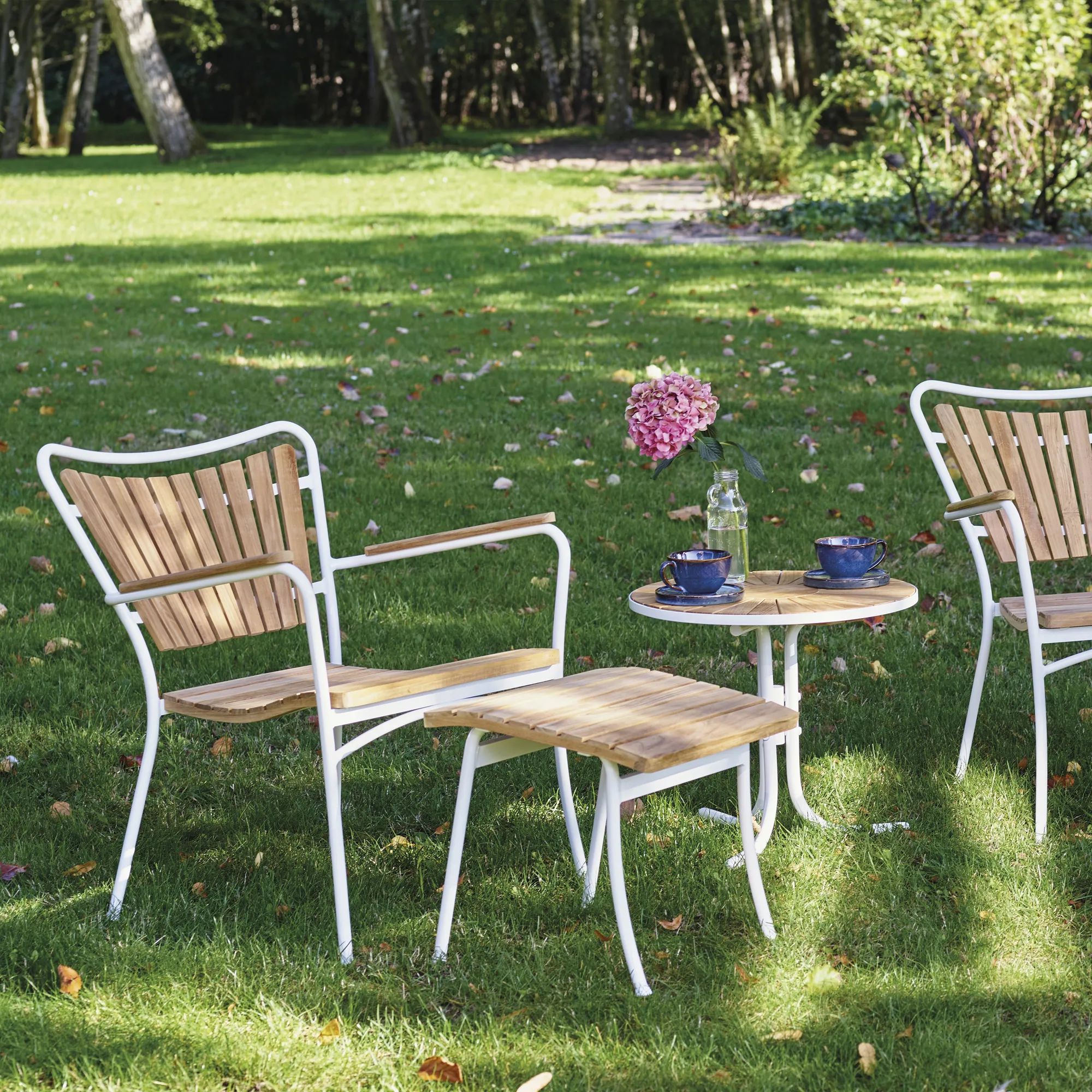 Mandalay Loungestole Marguerit Skammel til loungestol i Hvid, 6