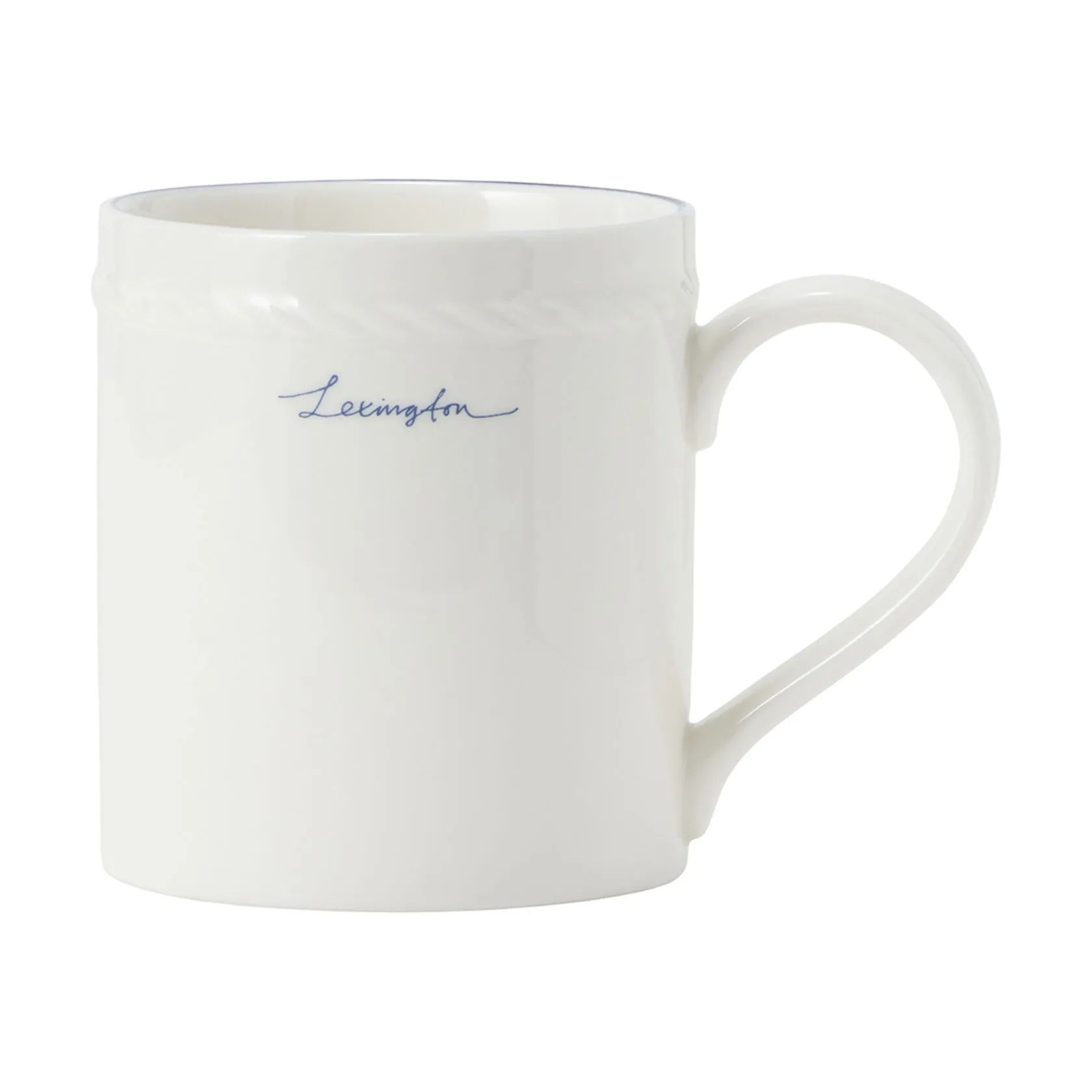 Lexington Krus og kopper uden hank Krus i White/Dark Blue, 1