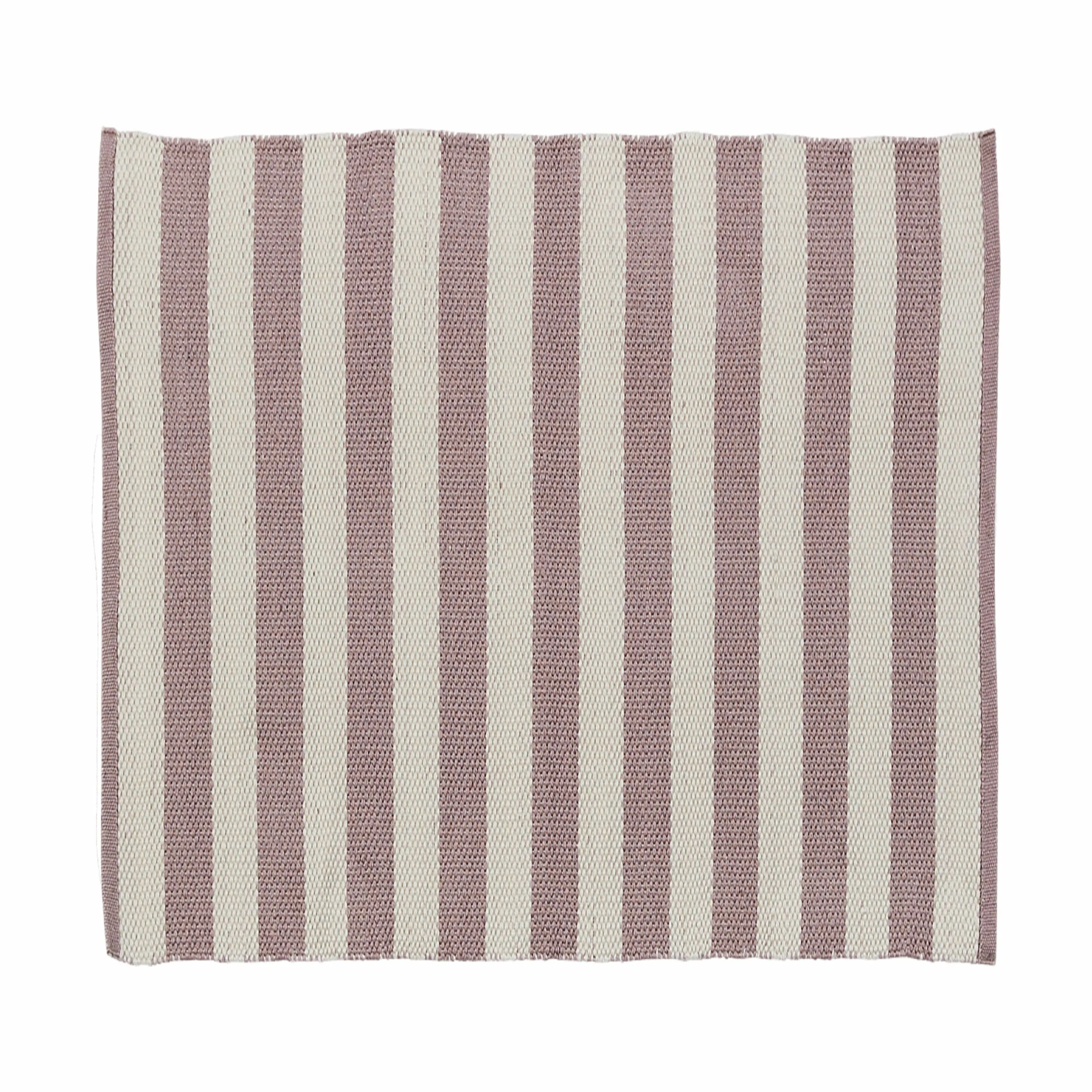 Lene Bjerre Gulvtæpper Strivie Gulvæppe i Bark/hvid, B150 x L150 cm, 1