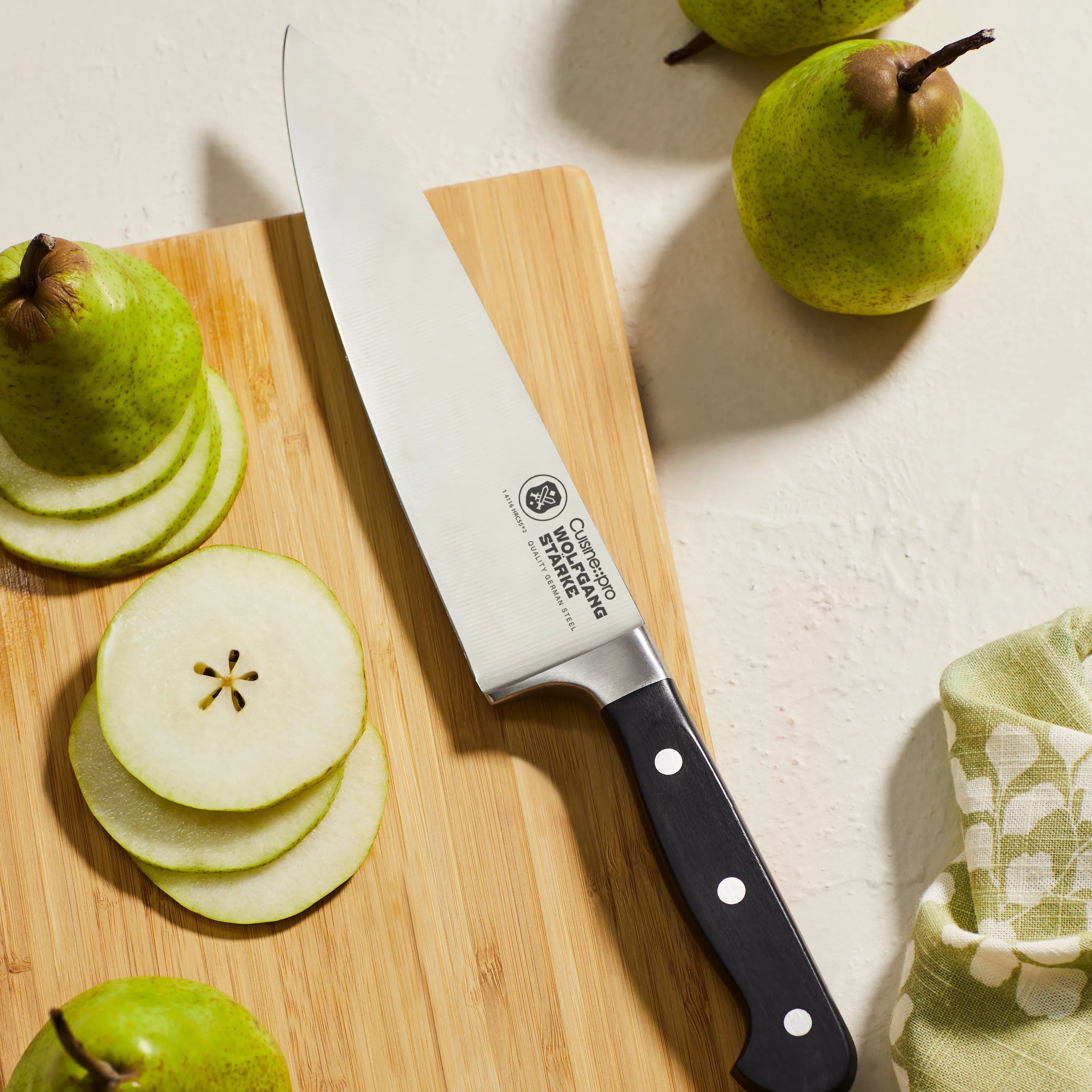 THE CUSTOM CHEF™ Kokkeknive Cuisine::pro® WOLFGANG
STARKE™ Cuisine::pro WOLFGANG STARKE™ Kokkekniv i Sølvfarvet/sort, 2
