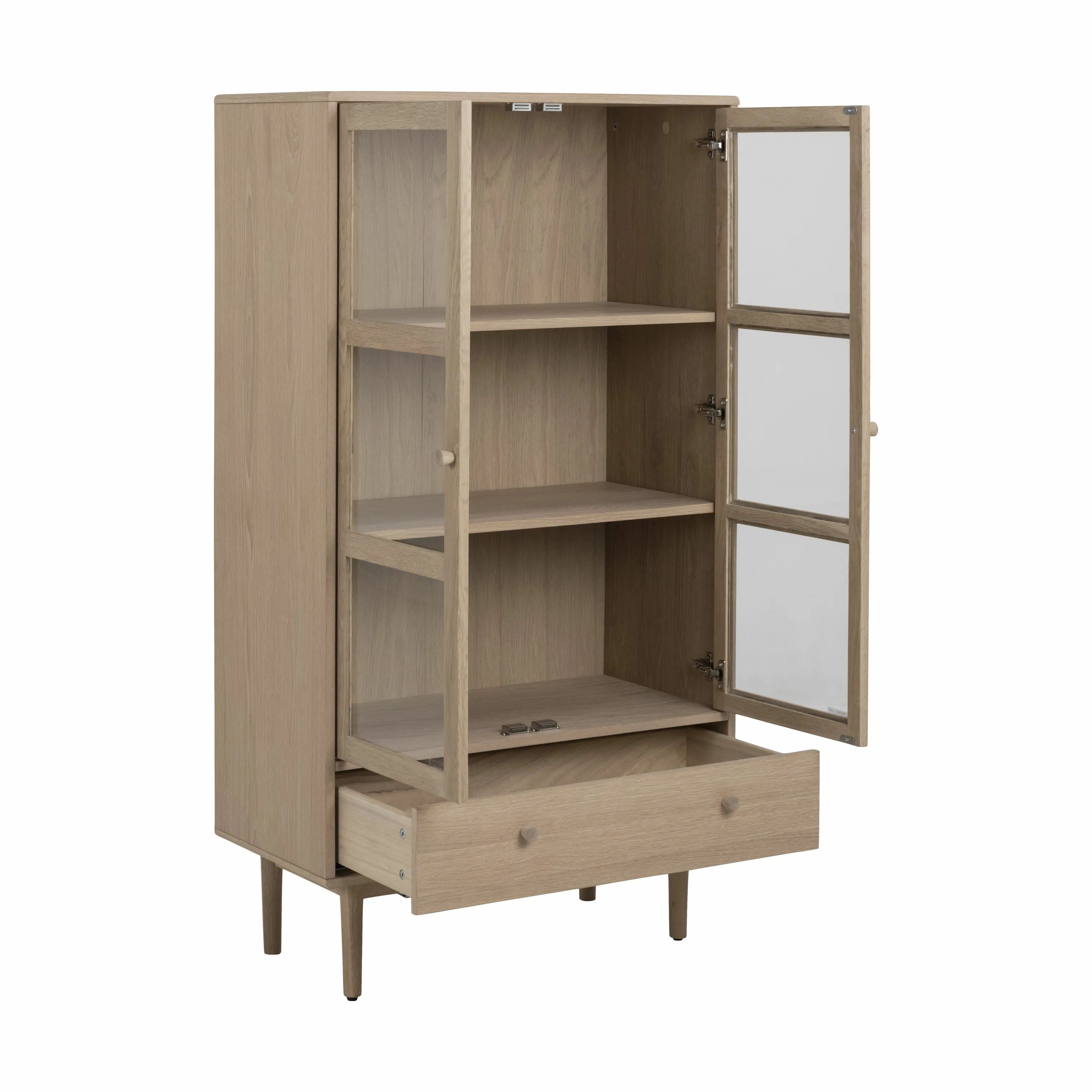 CASA Living Reoler og tilbehør Aston Vitrine i Natur, 5