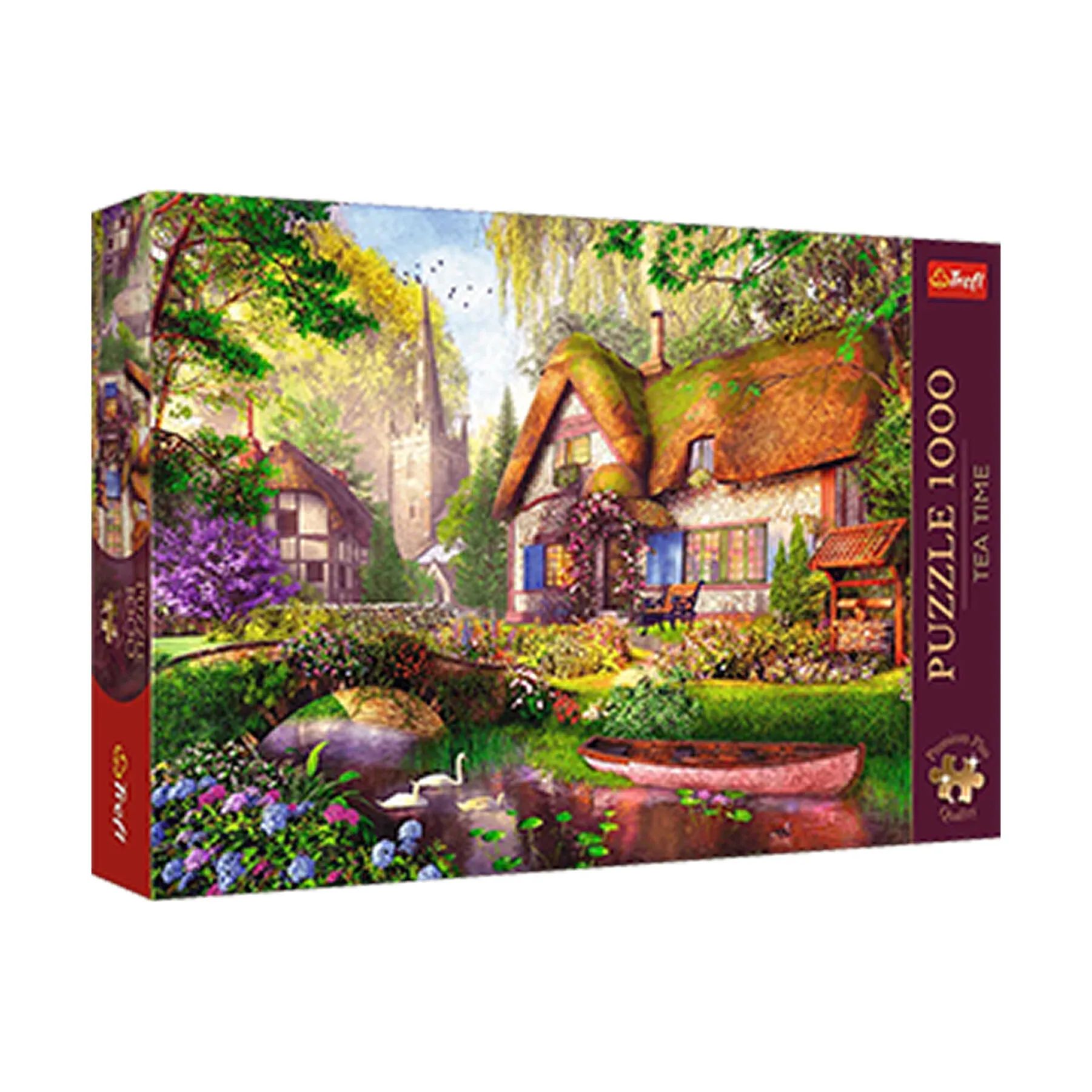 Spilbræt Puslespil Puzzle Puslespil - Huset Ved Søen i Multifarvet, 1
