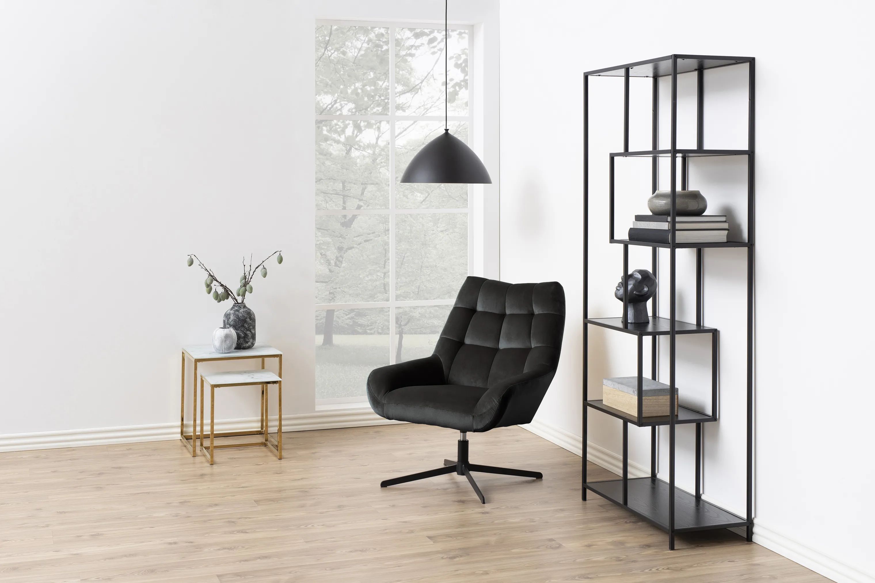 CASA Living Lænestole Paris Stol i Gråbrun/sort, 3
