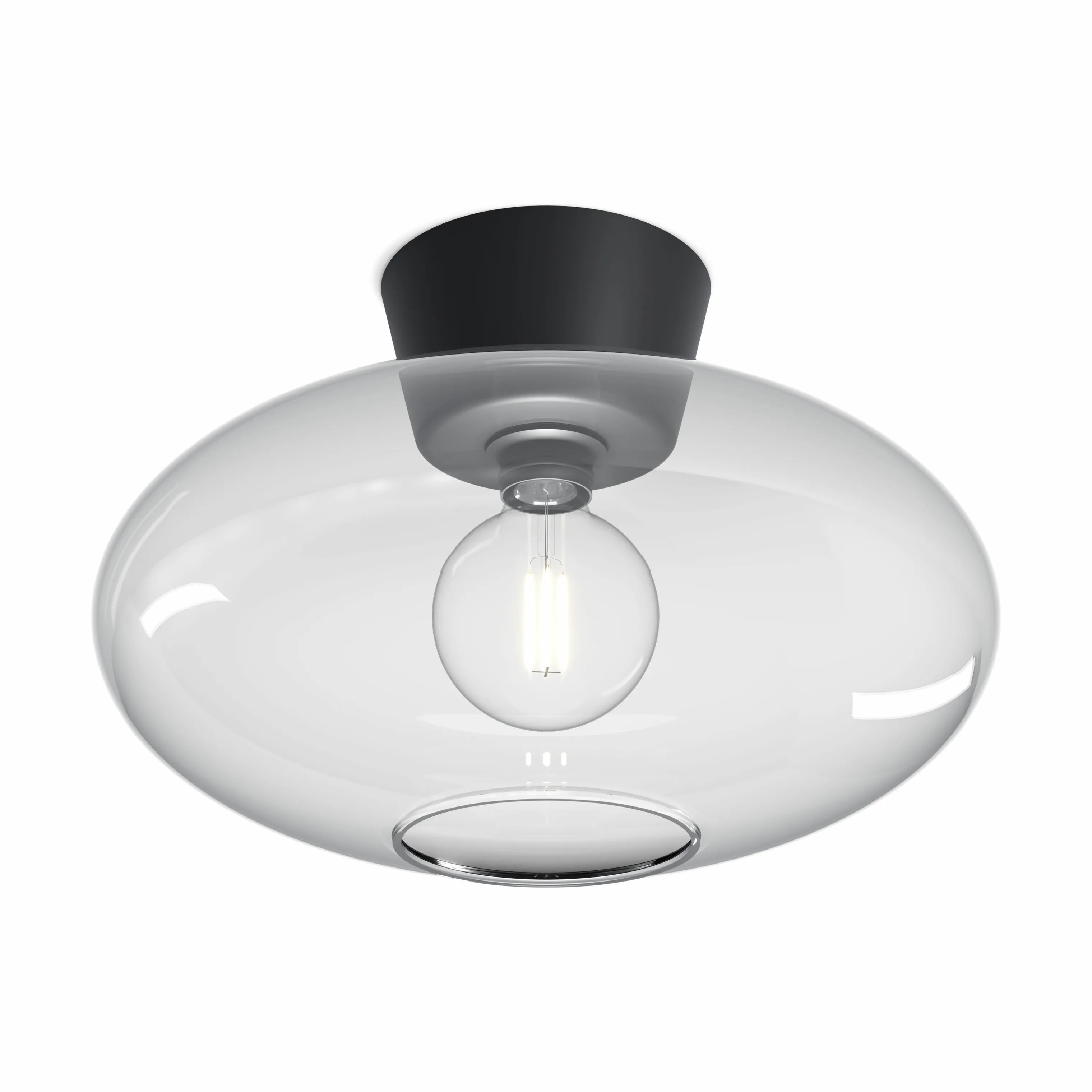Belid Loftlamper Bullo Plafond i Mat sort/klar, 1