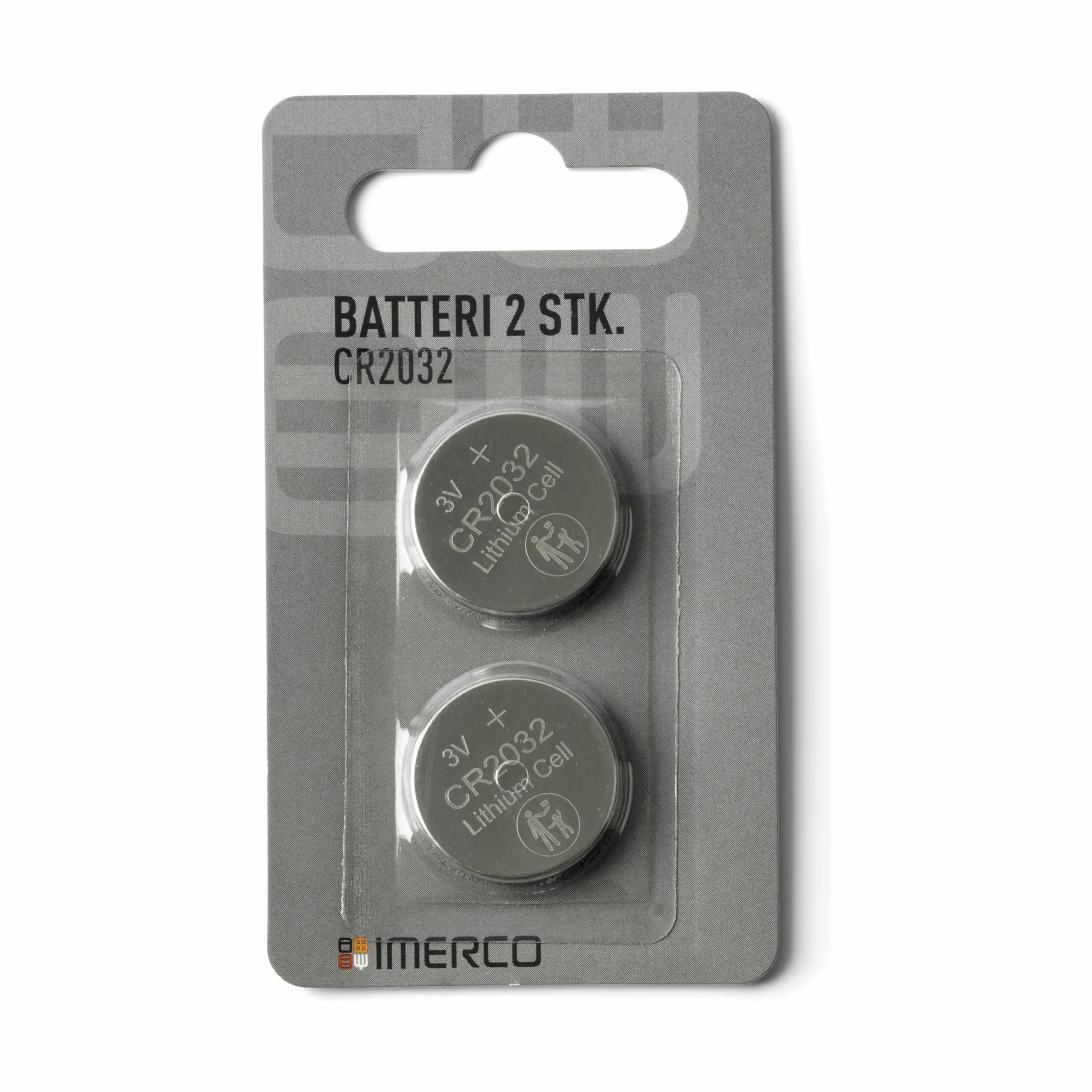 CASA Living Batterier Batteri CR2032 - 2 stk. i Sølvfarvet, 1