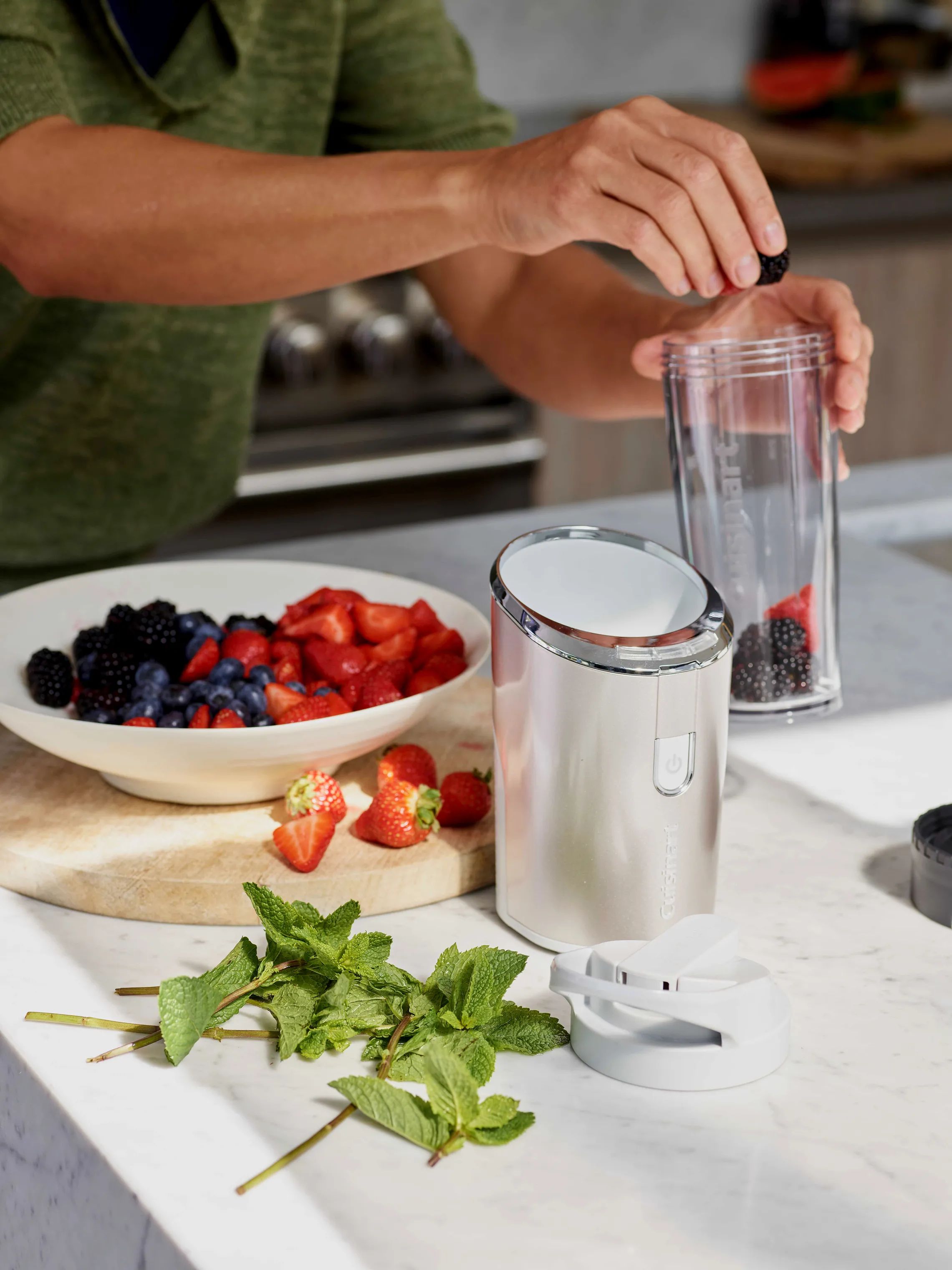 Cuisinart Smoothieblendere Cordless Collection Cordless Compact Blender RPB100E i frosted perlemor, 4