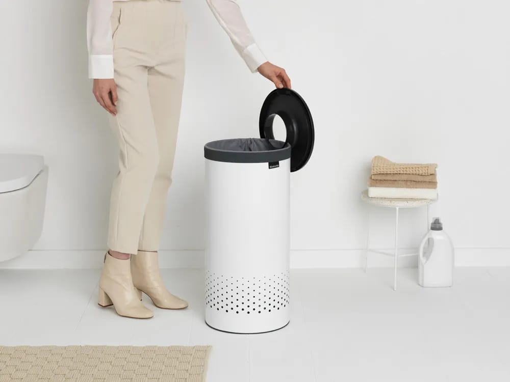 Brabantia Vasketøjskurve Vasketøjskurv i White, 35 L, 3