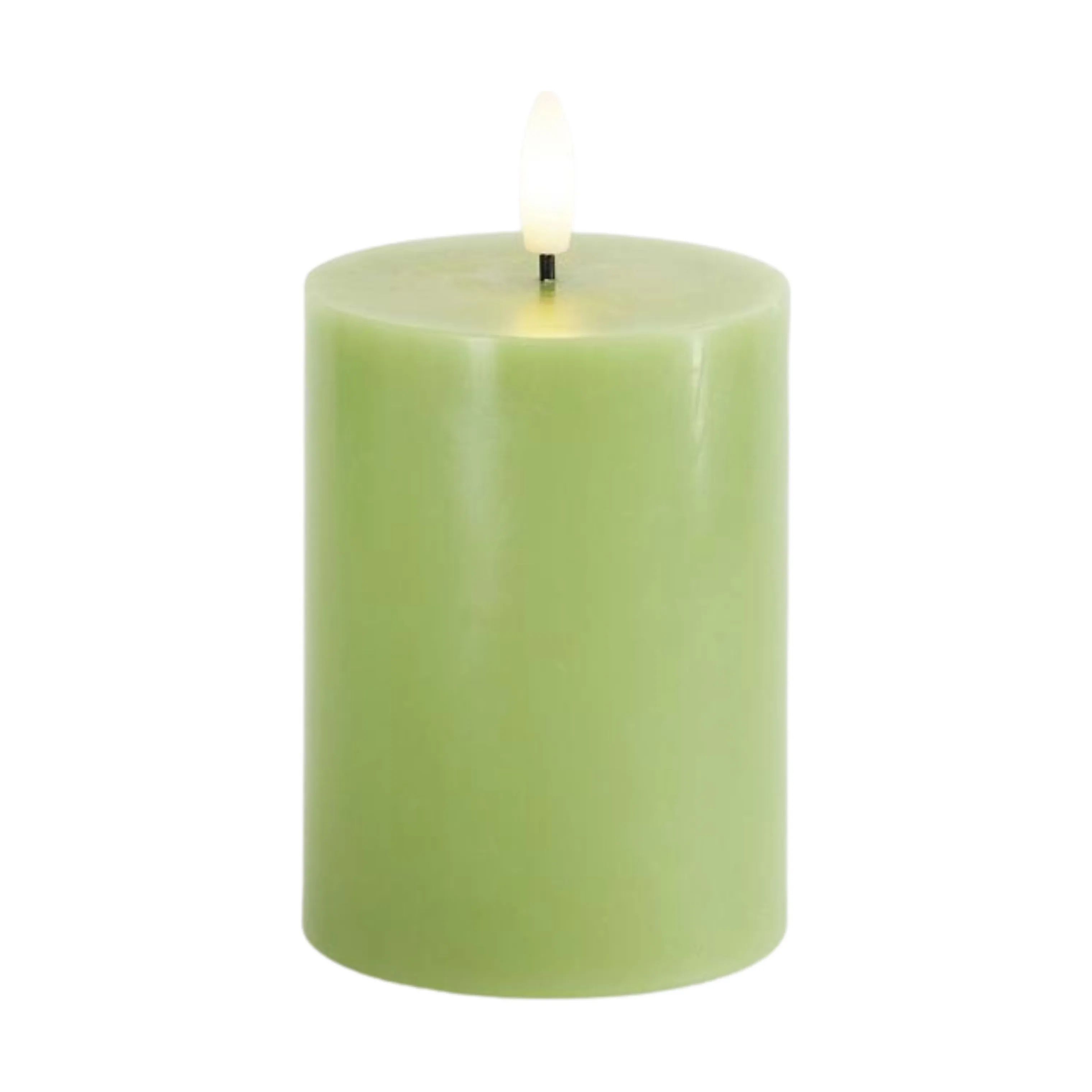 Sirius LED-lys Sille LED Bloklys i Spring Green, H10 x Ø7,5 cm, 1