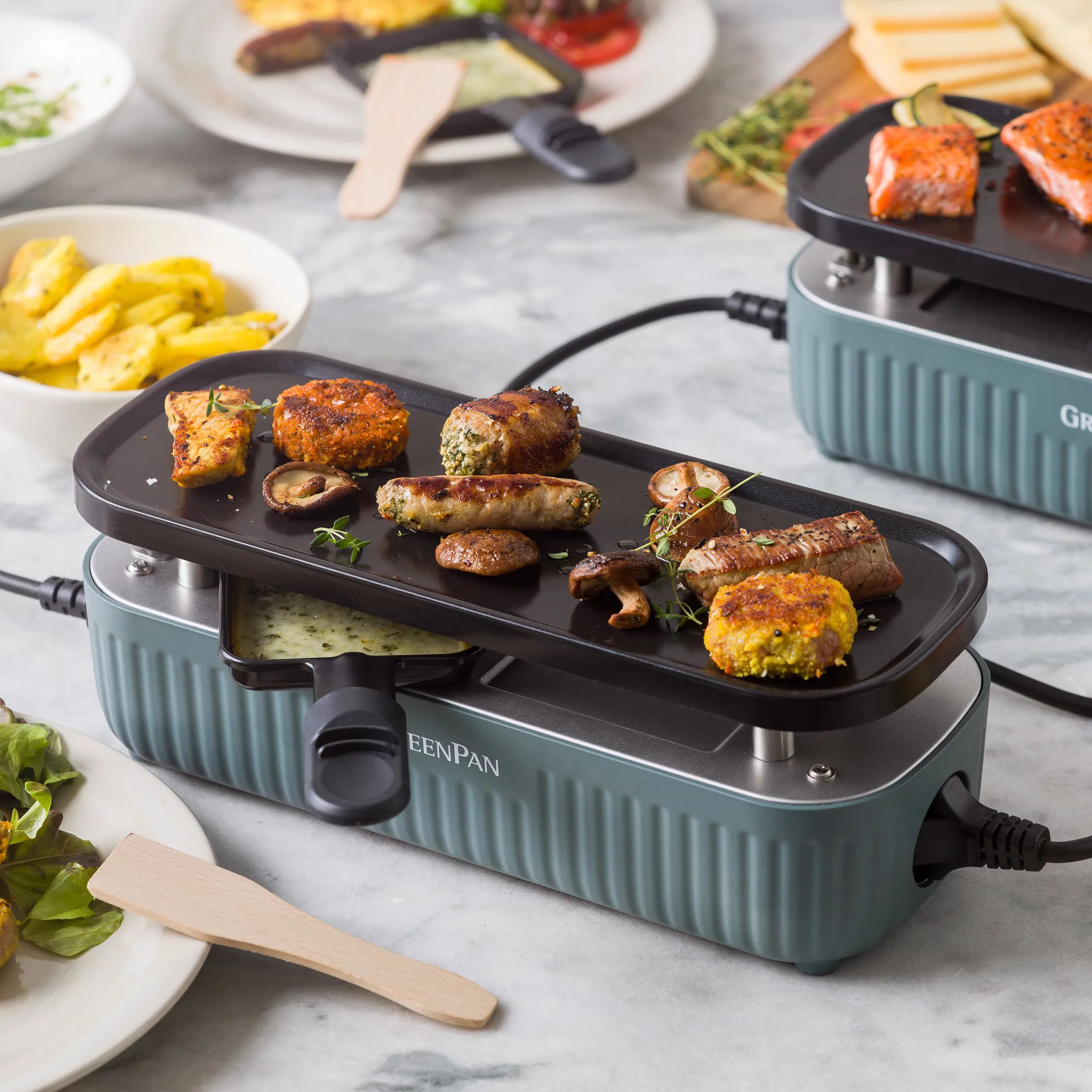 Greenpan Bordgrill Switch Bordgrill i Smokey Blå, 4