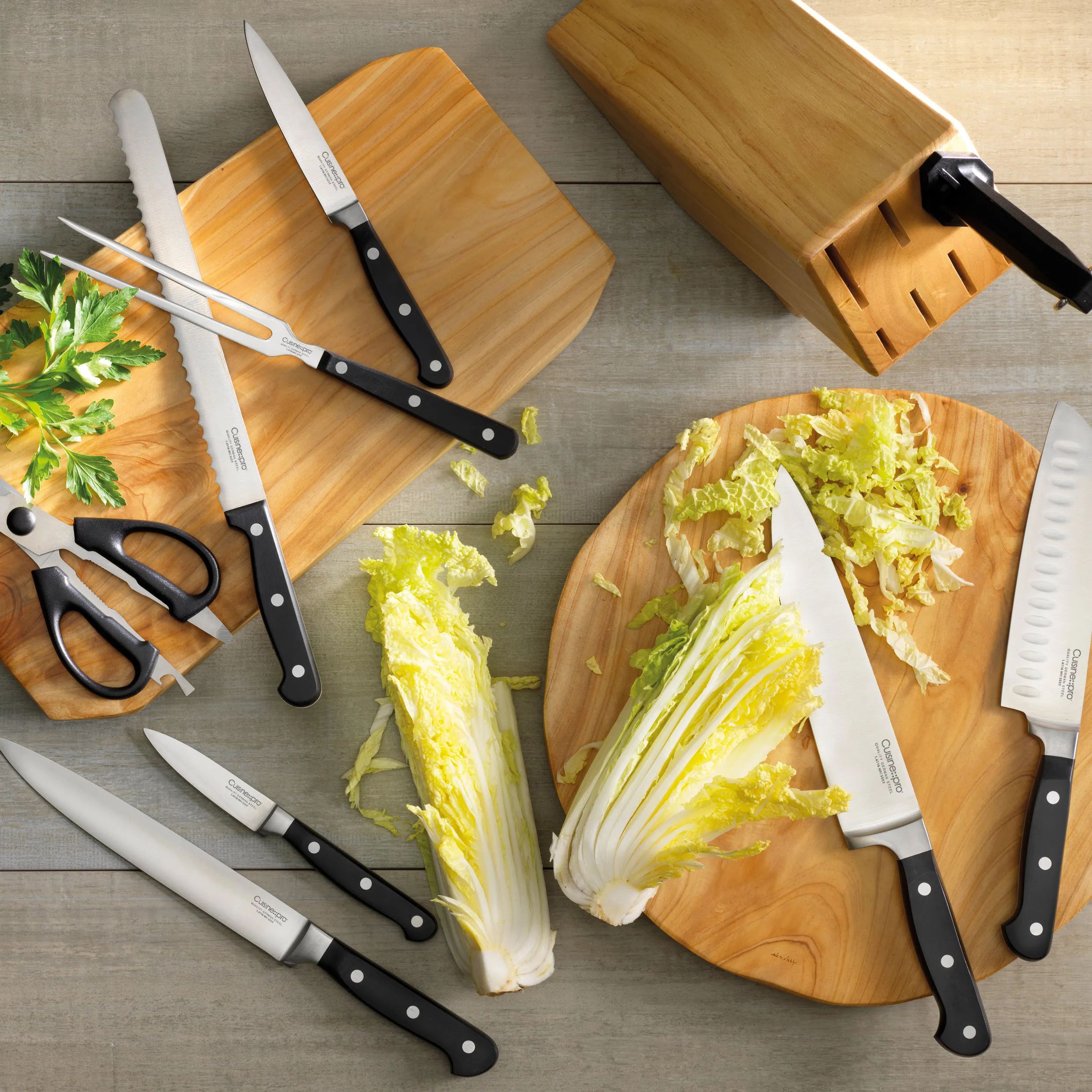 THE CUSTOM CHEF™ Knivblokke med knive Cuisine::pro®
Sabre™ Cuisine::pro Sabre™ Knivblok - 9 dele i 9 stk., 3