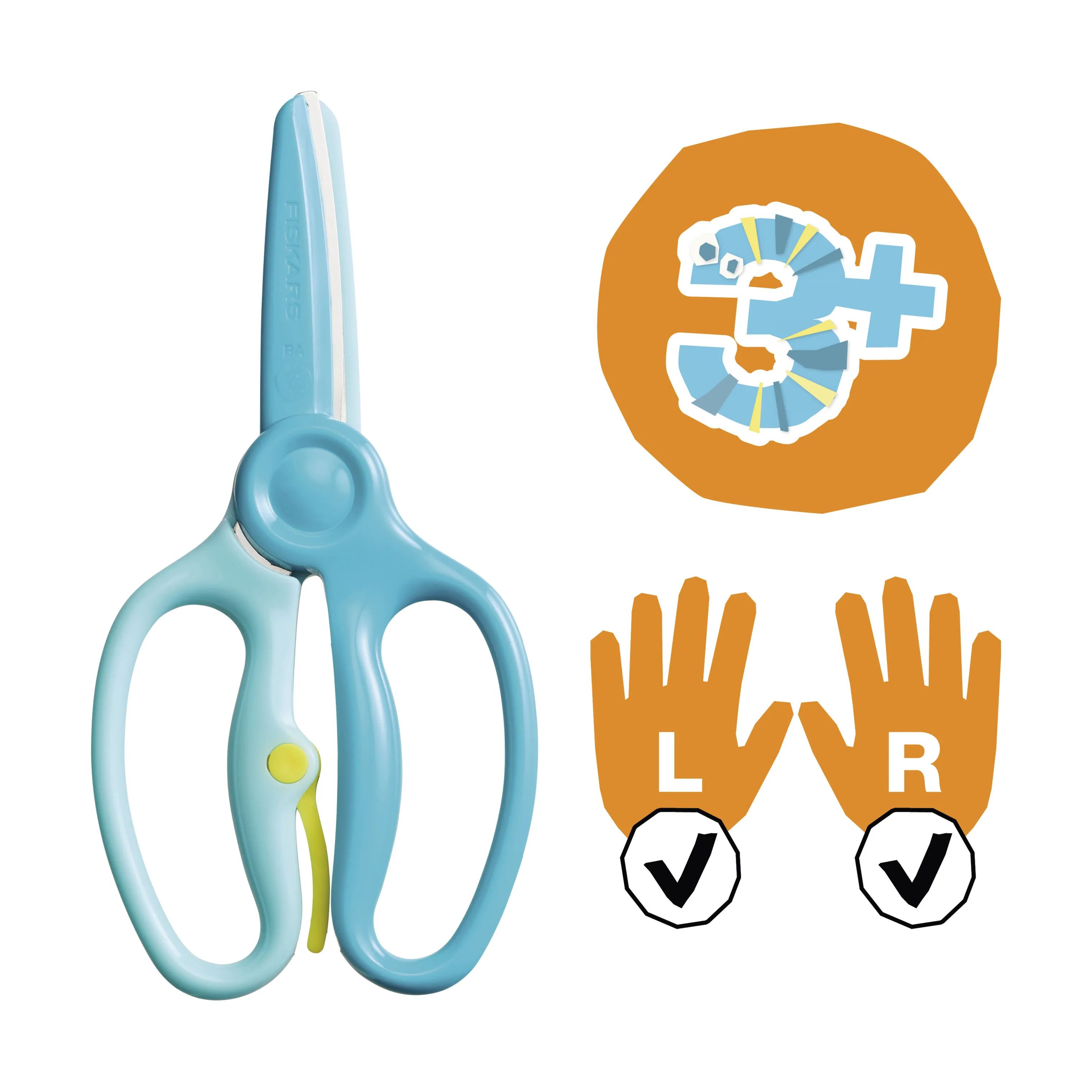 Fiskars Øvrige figurer Cut & Learn Aktivitetsbog m. saks - 3 år i Multifarvet, 4