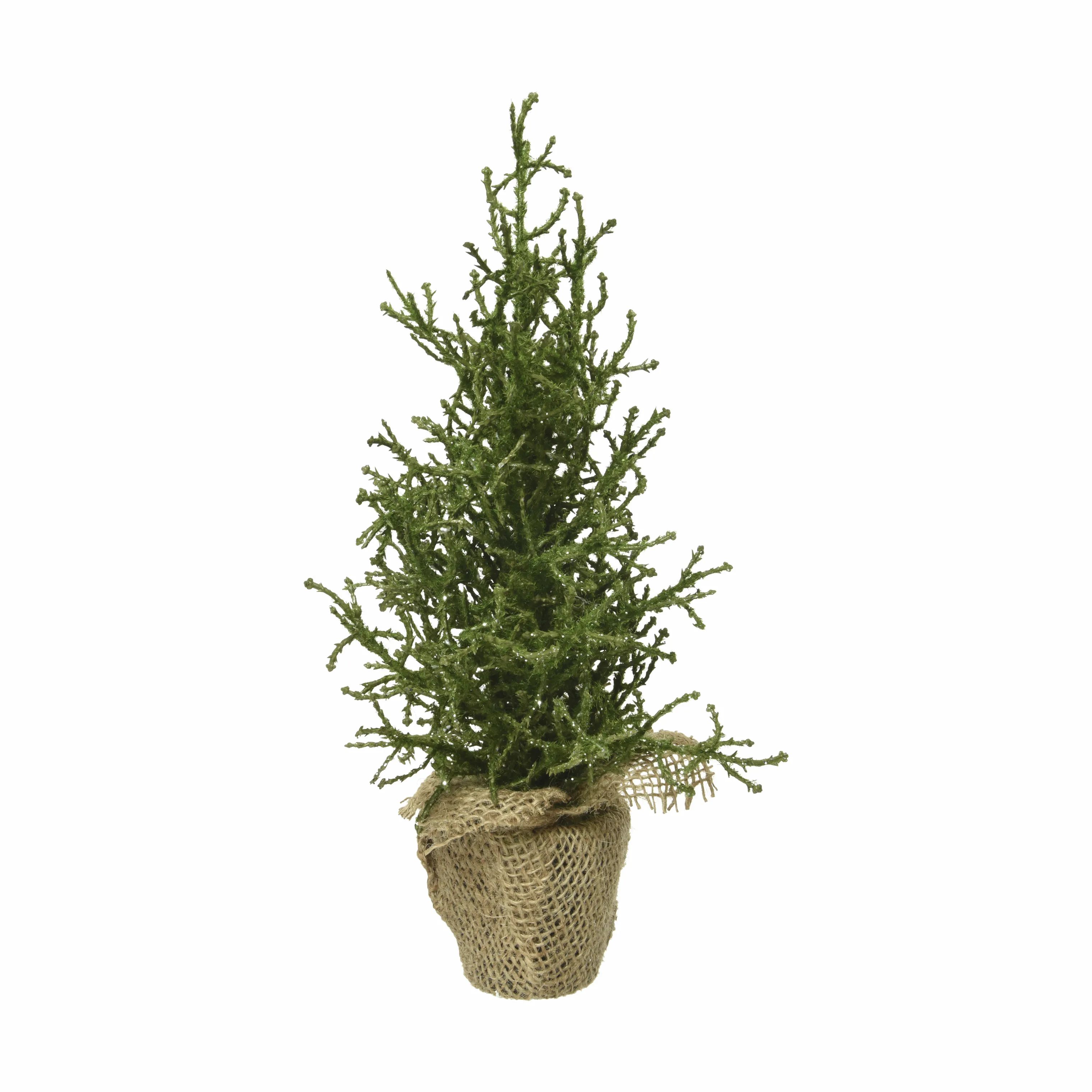 Casa Christmas Juletræer Mini juletræ m. sølvglitter i Sølvfarvet, 1