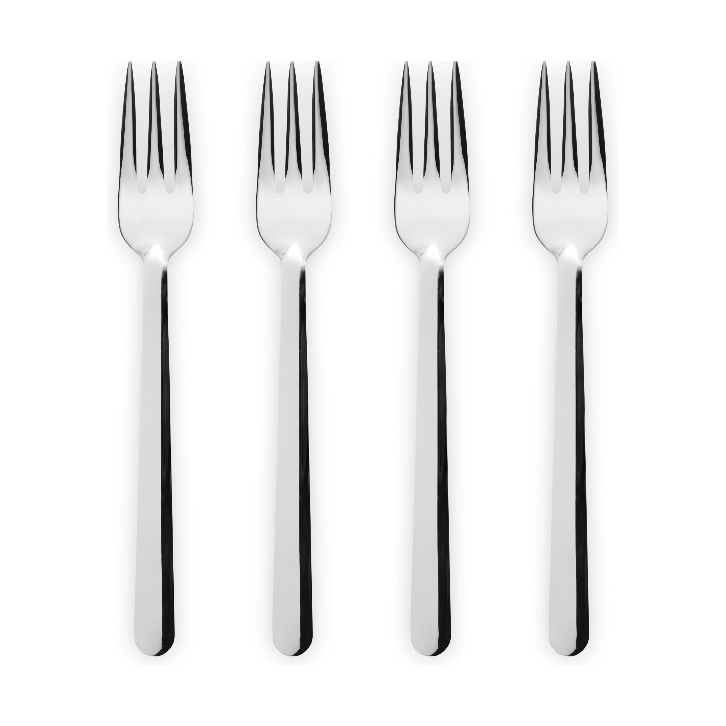Eva Trio Kagegafler Legio Nova Kagegaffel - 4 stk. i Blank stål, 1