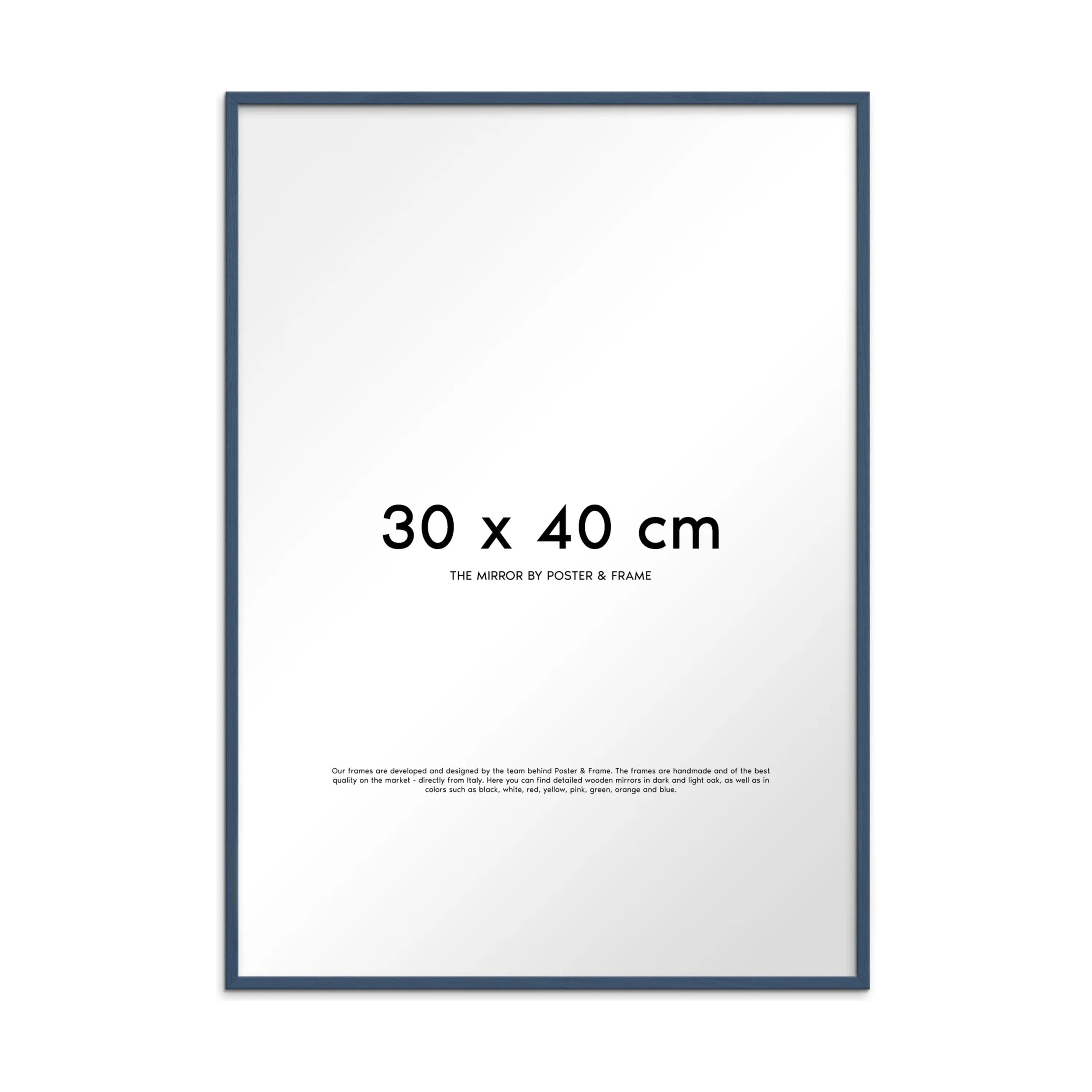 Poster&Frame Spejle Spejl i Indian Teal, B30 x L40 cm, 1