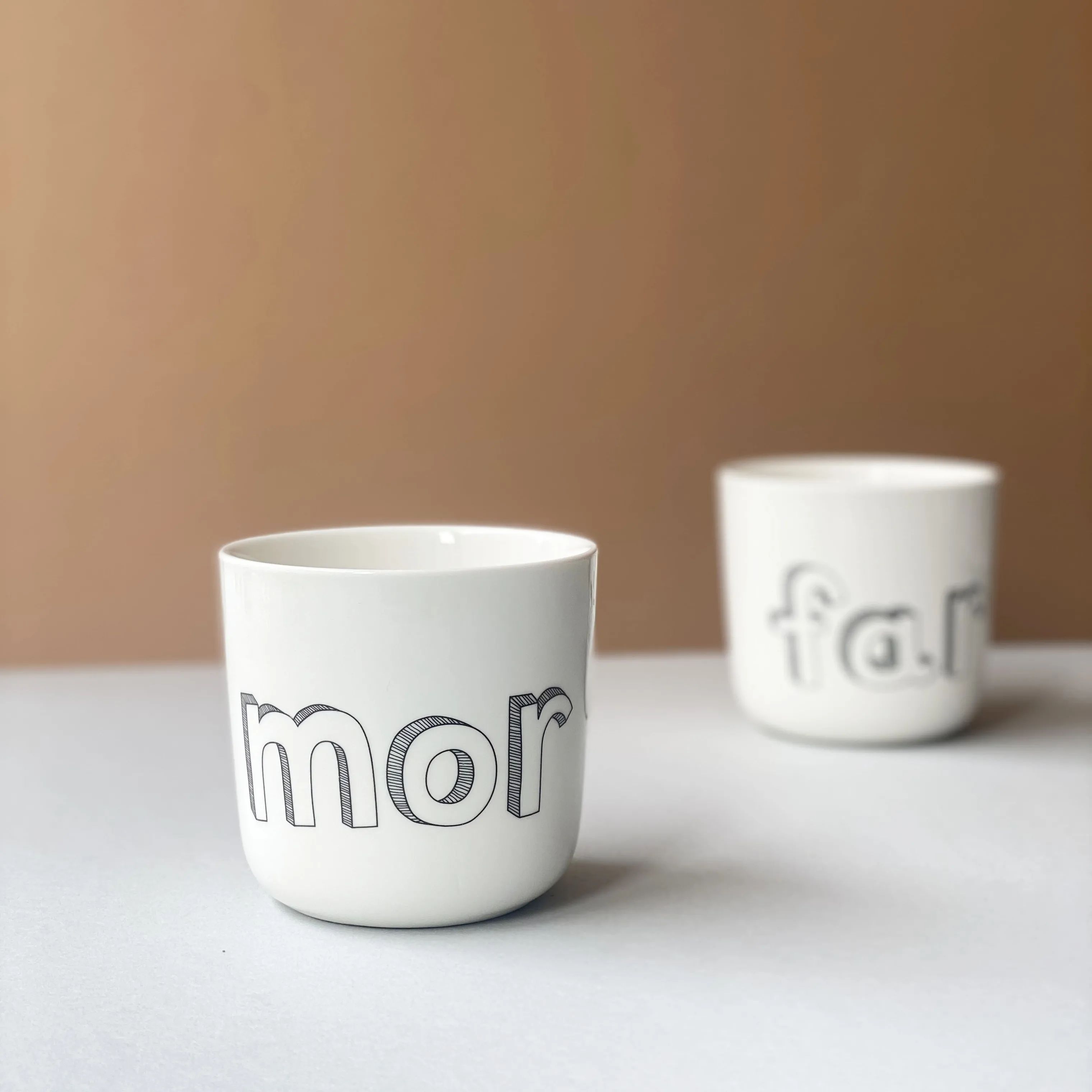Liebe Krus og kopper med hank Kop - Mor i Mor, 2