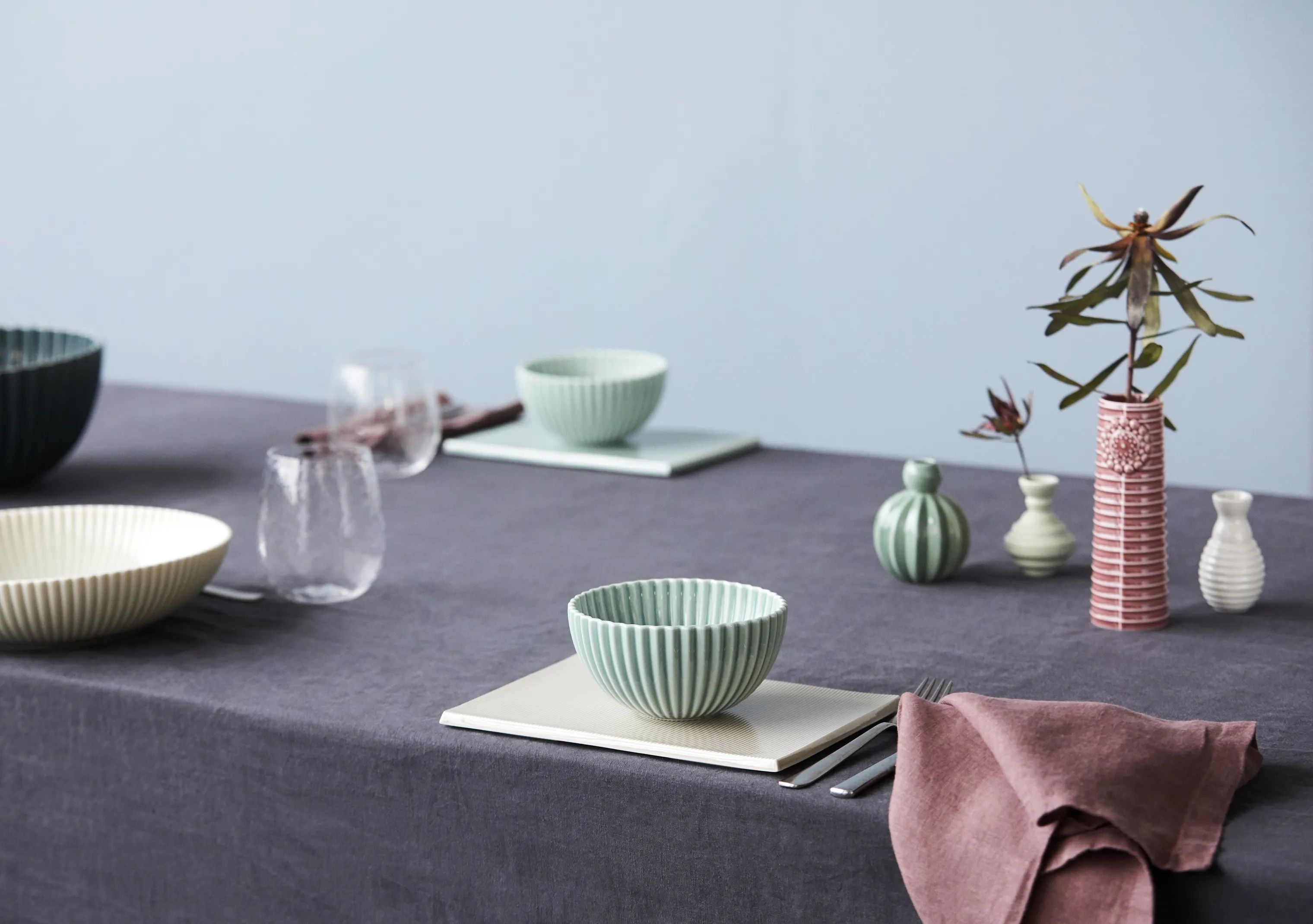 Dottir Vaser Samsurium Minibell Vase - 3 stk. i Grøn, 2