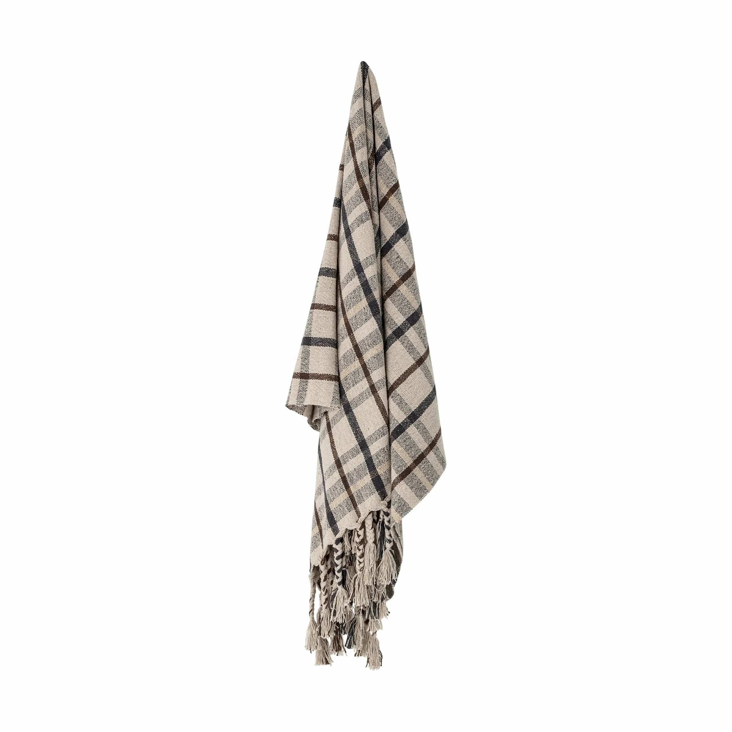 Bloomingville Plaider Ekin Plaid i Natur, 3